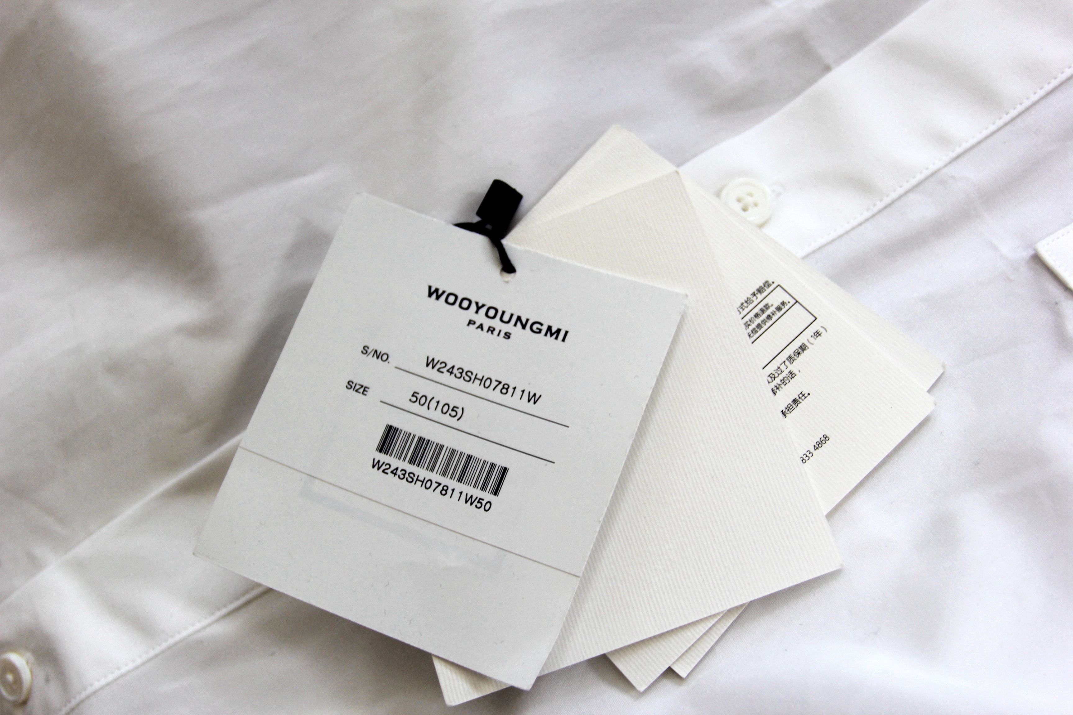 Wooyoungmi BNWT AW24 WOOYOUNGMI POPLIN BACK LOGO SHIRT 50 Size US M / EU 48-50 / 2 - 10 Thumbnail