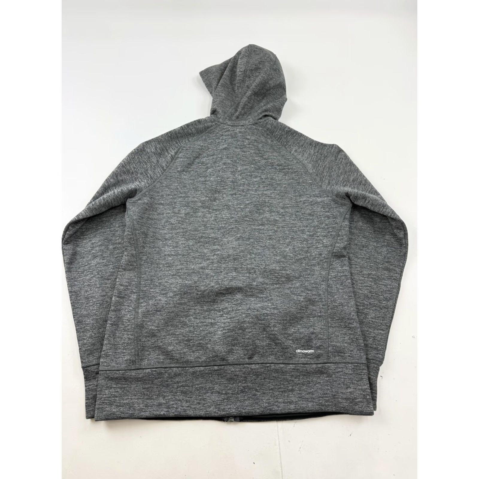 Adidas Adidas Hoodie Sweatshirt Womens Medium Gray Full Zip Climawarm Fleece Lined Logo Size M / US 6-8 / IT 42-44 - 5 Thumbnail