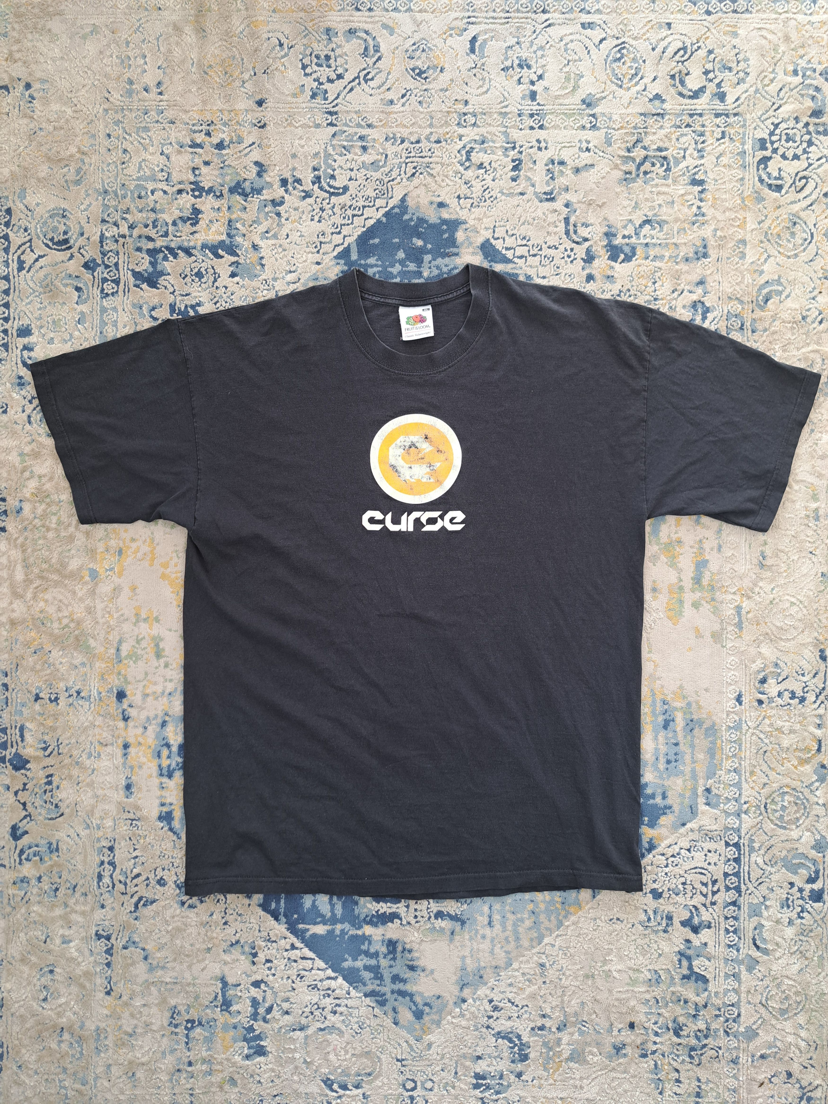 Vintage Vintage 00s Curse Crush Baggy Washed Tee Size US L / EU 52-54 / 3 - 1 Thumbnail