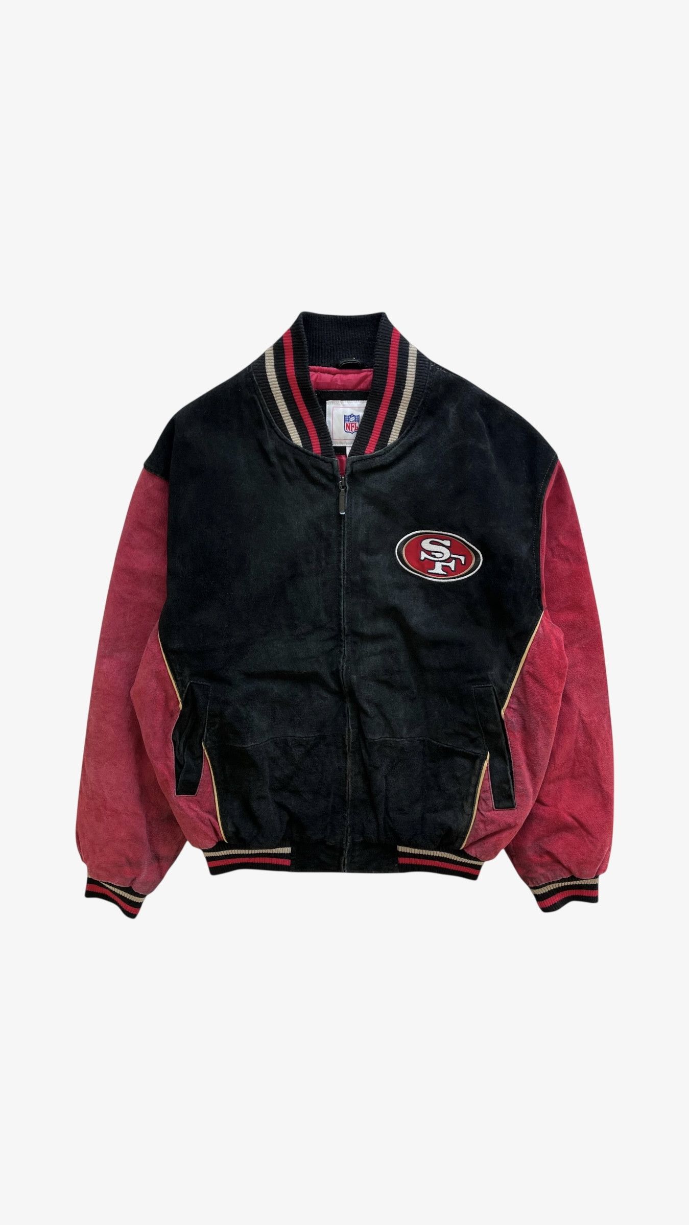 Vintage 90s NFL San Francisco 49ers Leather Varsity Jacket