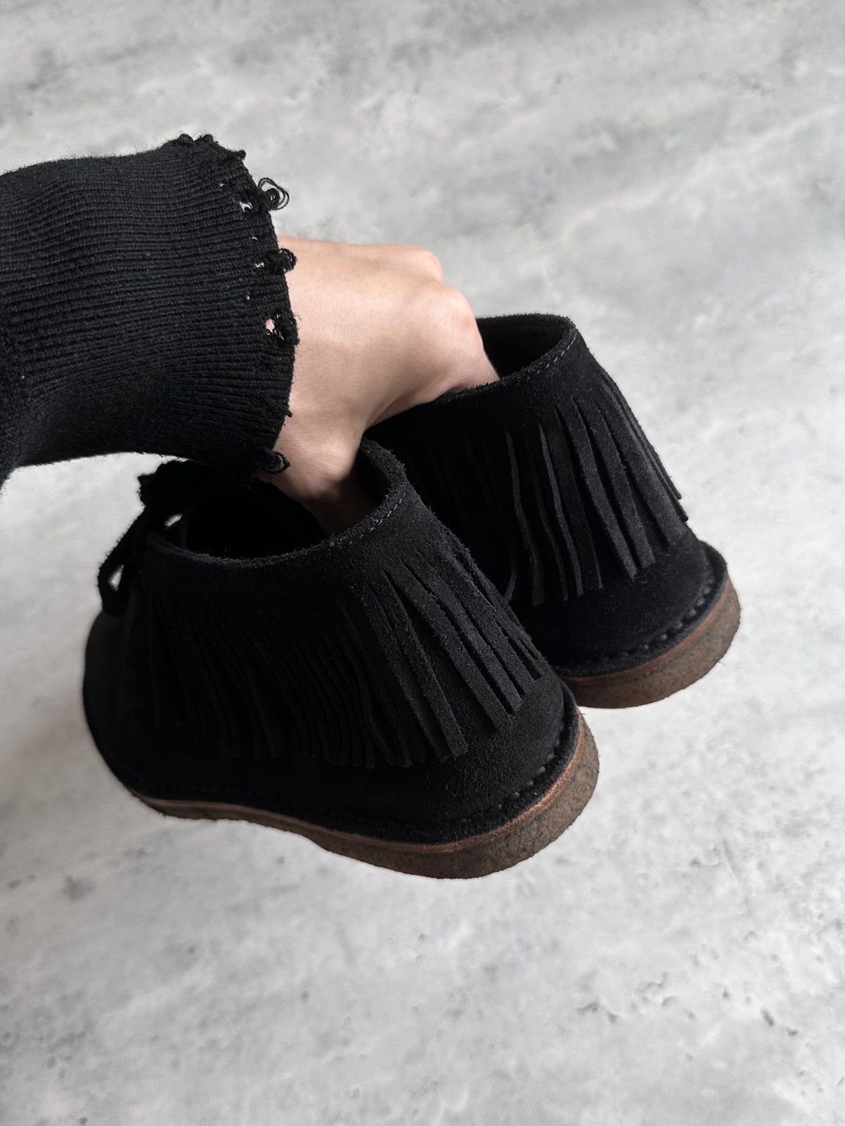 Saint Laurent Paris HEDI SLIMANE | NINO FRINGED BOOTS Size US 9 / EU 42 - 2 Thumbnail