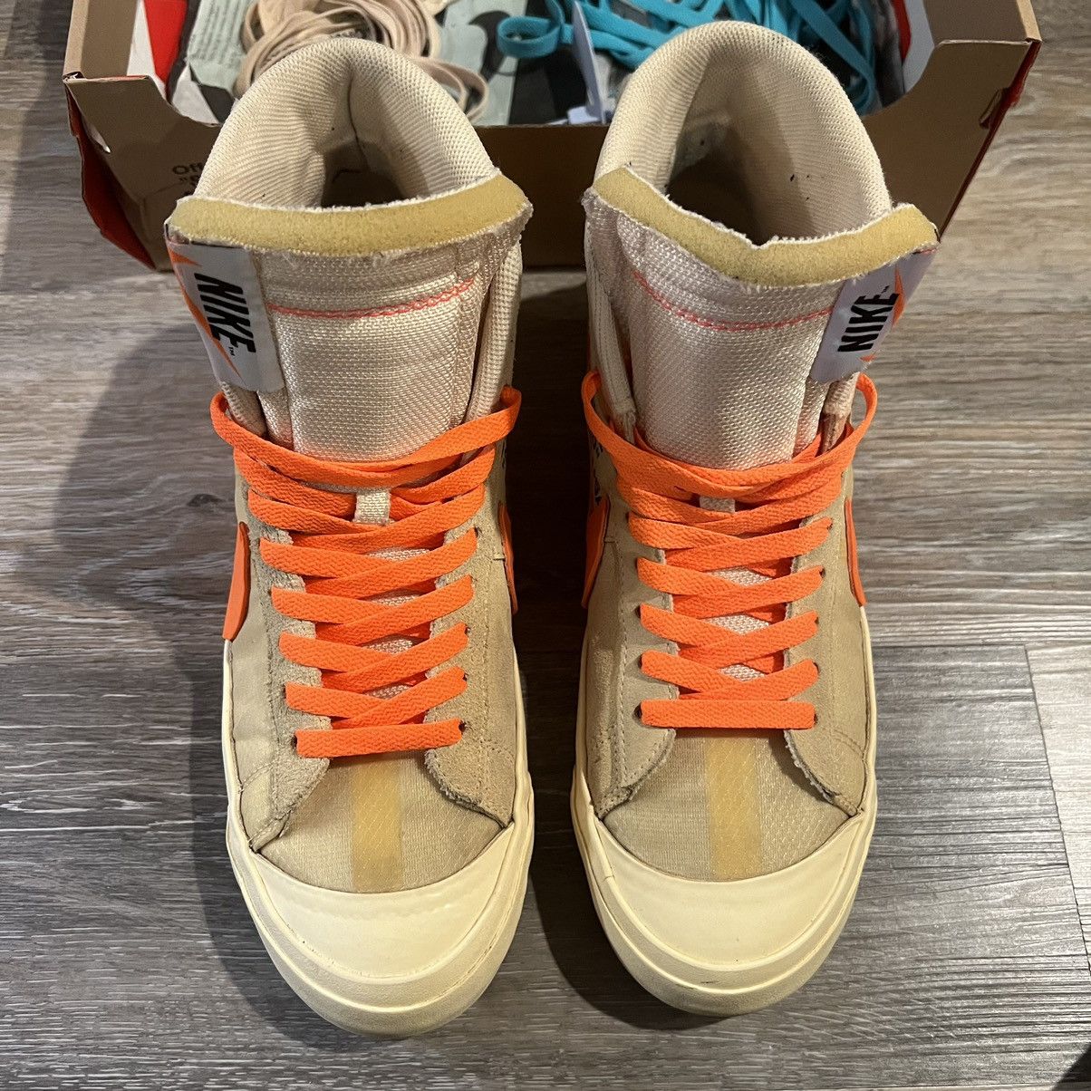 Nike × Off-White Nike Blazer Mid Off-White All Hallow’s Eve Size US 10.5 / EU 43-44 - 13 Thumbnail