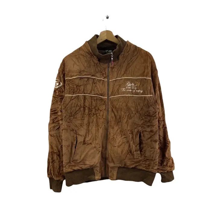 Gotcha Vtg GOTCHA SKATEBOARD SURFING Velvet Brown Jacket Size US M / EU 48-50 / 2 - 1 Thumbnail