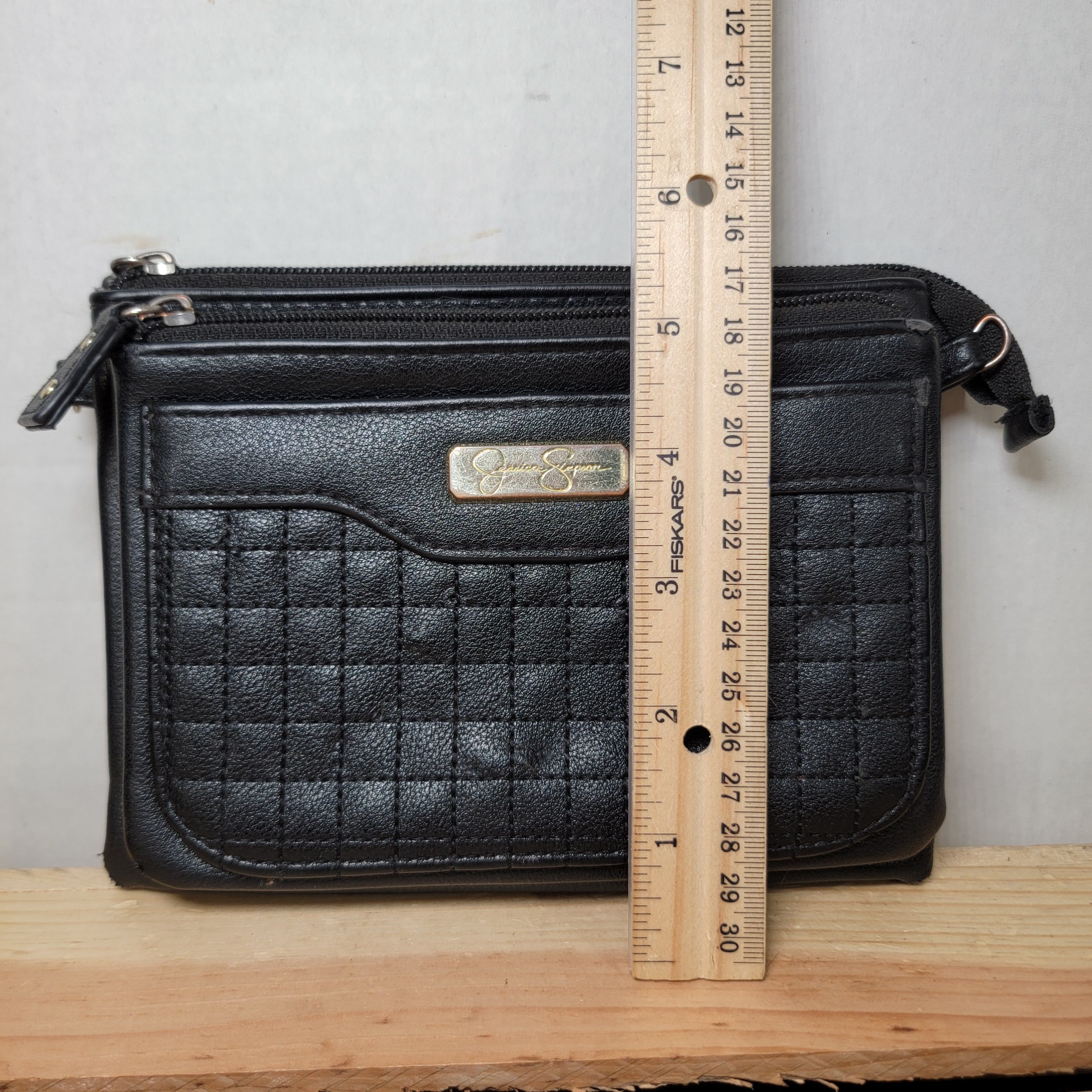 Jessica Simpson Jessica Simpson Black Mini Purse (No Straps) Size ONE SIZE - 7 Thumbnail