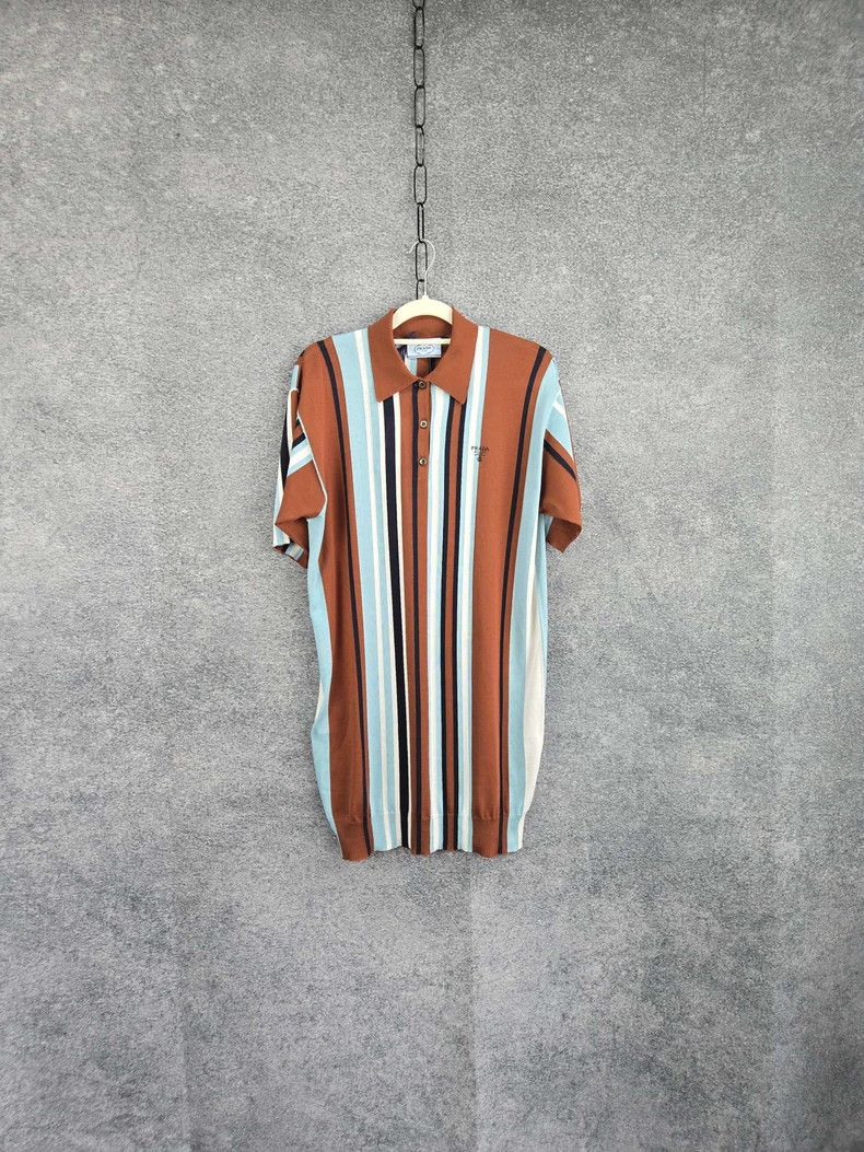 Prada Prada Striped dress Size S / US 4 / IT 40 - 1 Thumbnail