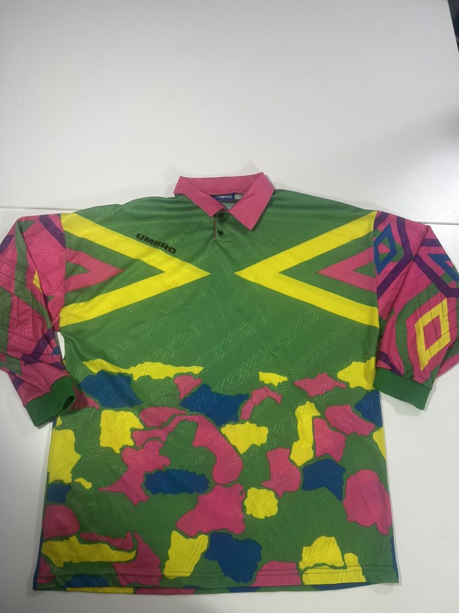 Umbro VINTAGE XL MENS UMBRO GOALIE 1994 JORGE CAMPOS STYLE JERSEY Size US XL / EU 56 / 4 - 1 Thumbnail