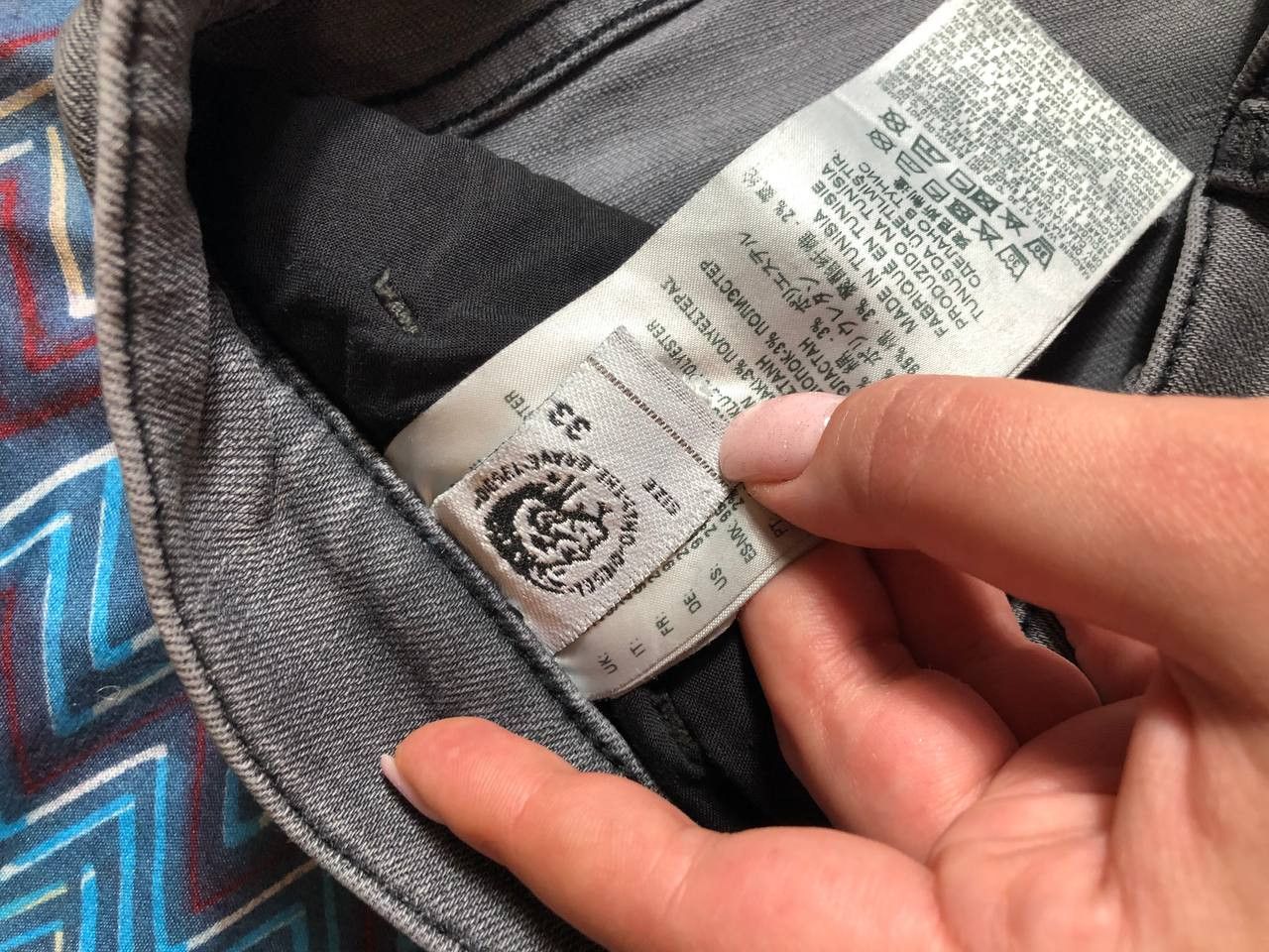 Diesel × Vintage Vintage Diesel Jeans Distressed Faded Wide Y2K Size US 33 - 3 Thumbnail