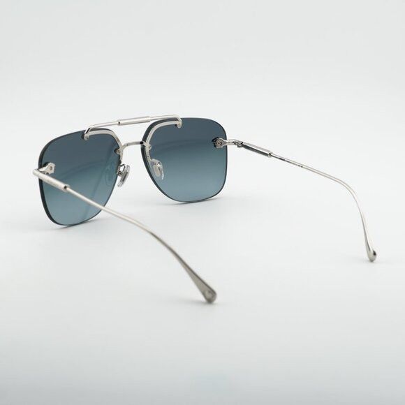 Versace Versace VE2296 1000V1 Sunglasses Silver Aviator Frame, Blue Size ONE SIZE - 4 Thumbnail