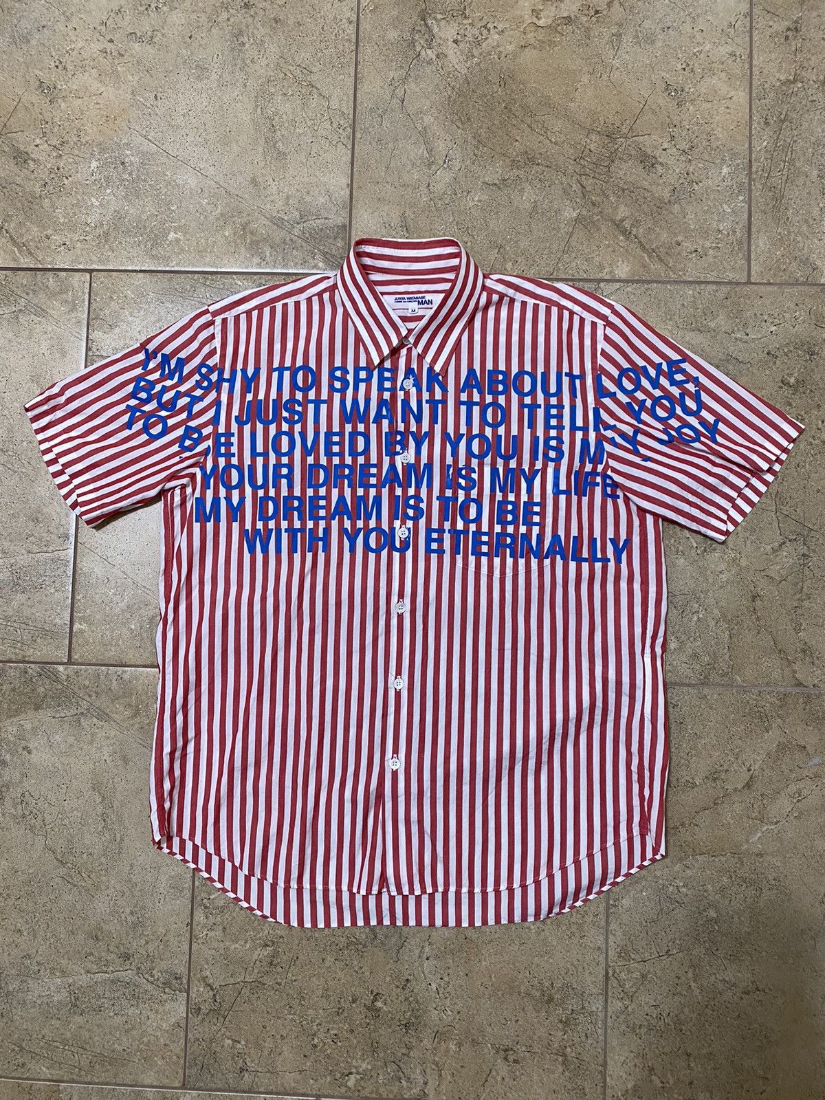 【海外 正規品】 Garcons Des Comme Junya Grailed | Up Button Poem Watanabe トップス