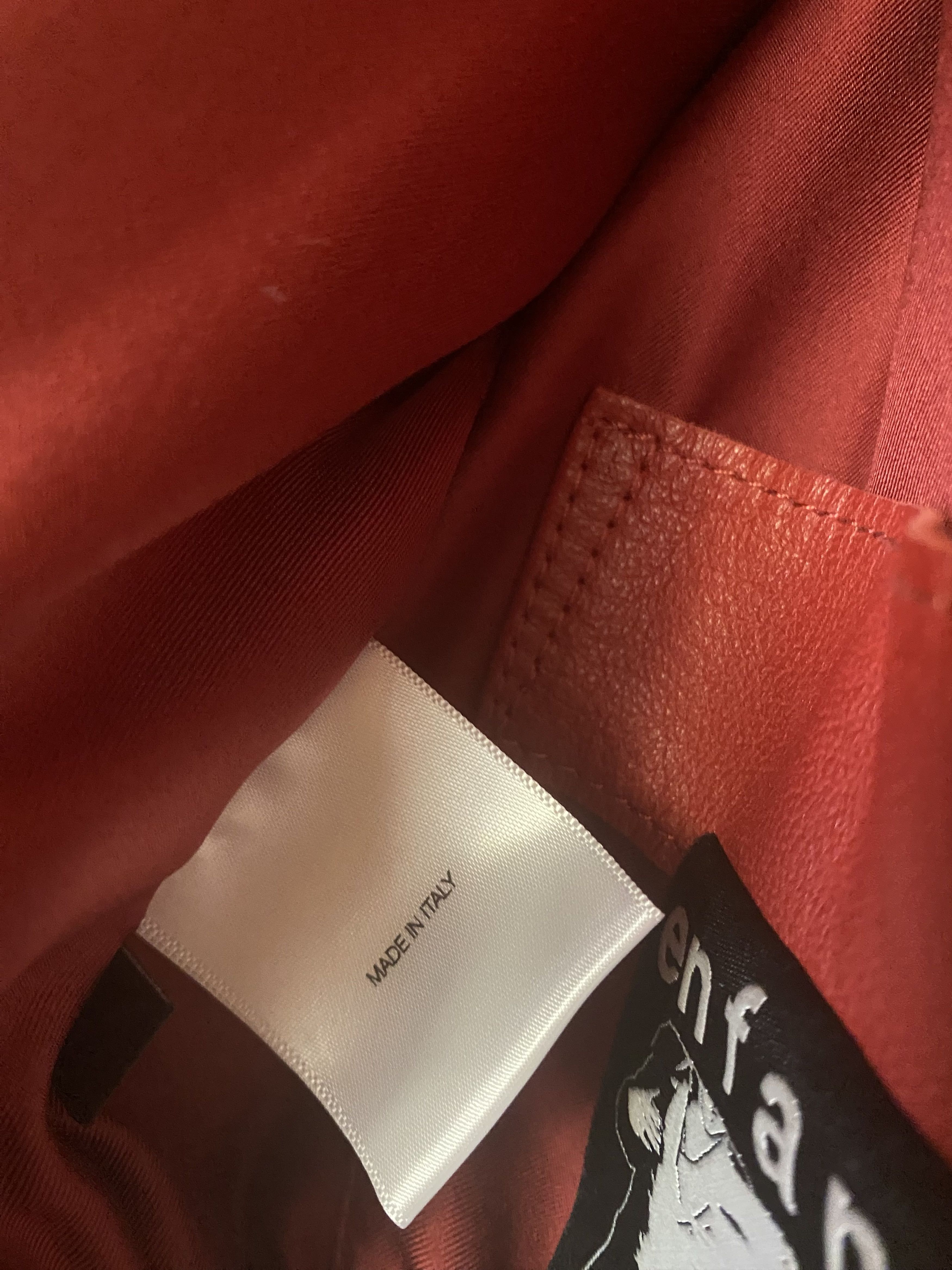 Enfants Riches Deprimes OPIUM DEN FRANK Red Leather Jacket Size US S / EU 44-46 / 1 - 9 Thumbnail