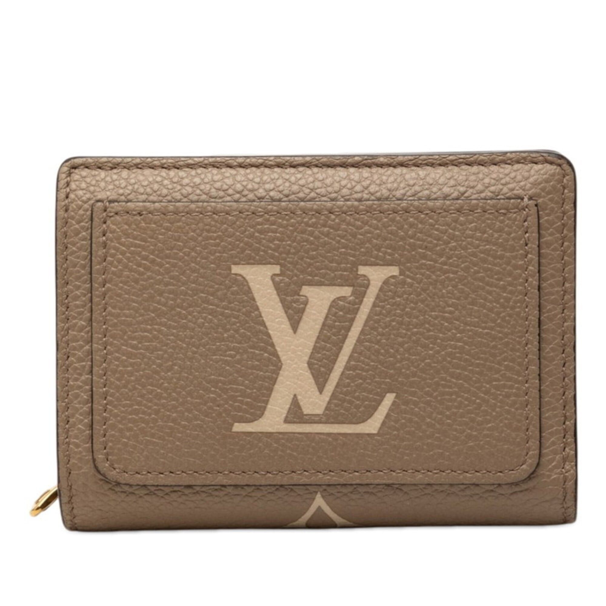 Louis Vuitton Louis Vuitton Monogram Empreinte Portefeuille Claire Bicolor Bi-fold Wallet M82370 Tourterelle Beige Cream Women's LOUIS VUITTON Size ONE SIZE - 1 Thumbnail