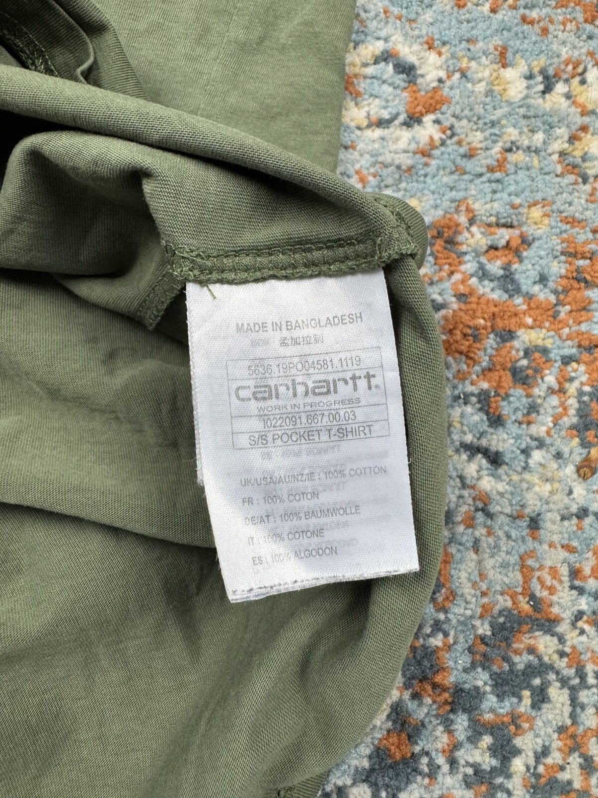 Carhartt × Carhartt Wip Vintage y2k Carhartt wip pocket patch logo pocket tee Size US L / EU 52-54 / 3 - 8 Thumbnail