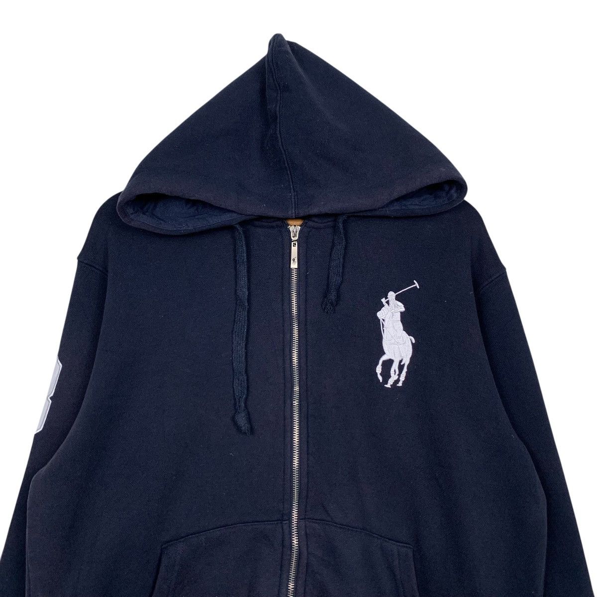 Polo Ralph Lauren 90's POLO RALPH LAUREN Embroidery Big Pony Hoodies #1718-C76 Size US L / EU 52-54 / 3 - 2 Thumbnail