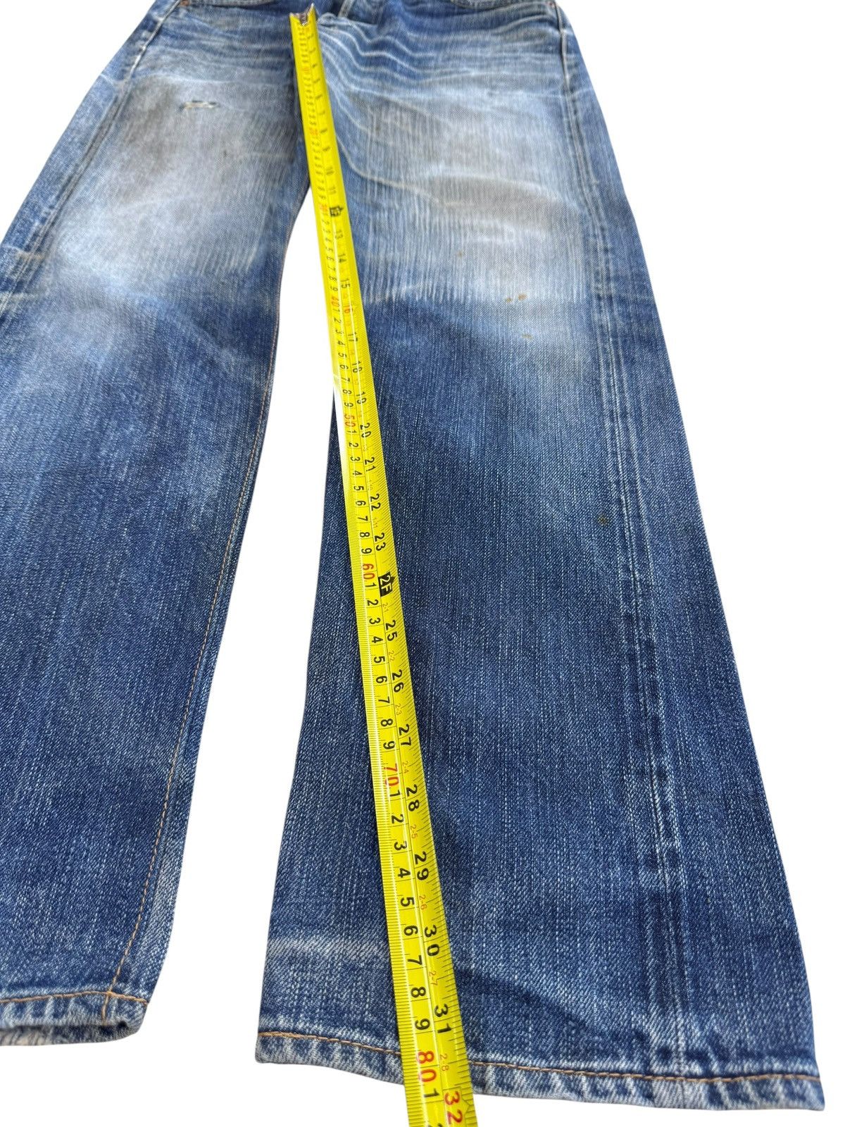 Sugar Cane Sugar Cane 90’s Blue Wash Whiskers Style Denim Jeans Size US 30 / EU 46 - 10 Thumbnail