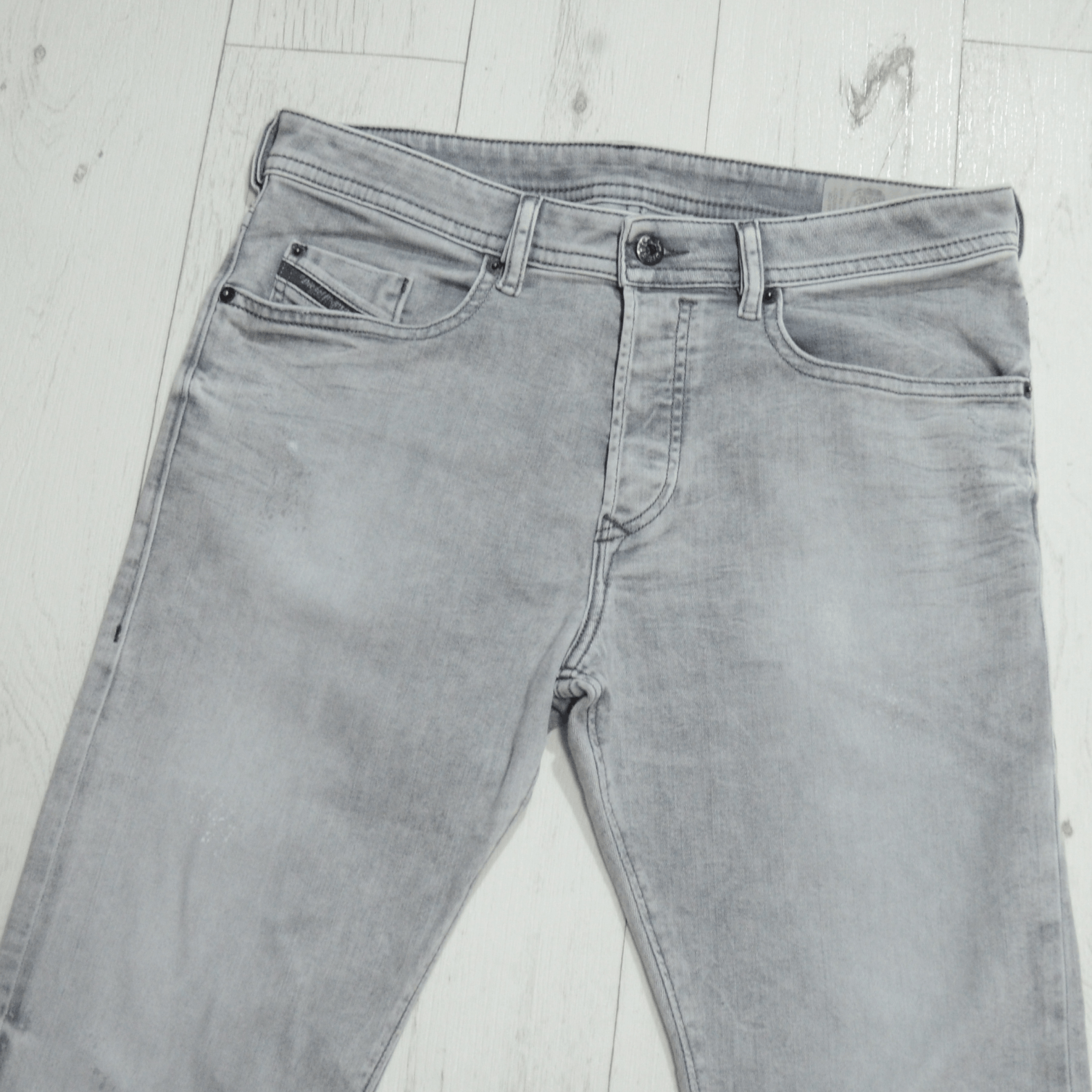 Diesel Diesel Mens Jeans Buster Slim Tapered Gray Size 32/32 Size US 32 / EU 48 - 3 Thumbnail