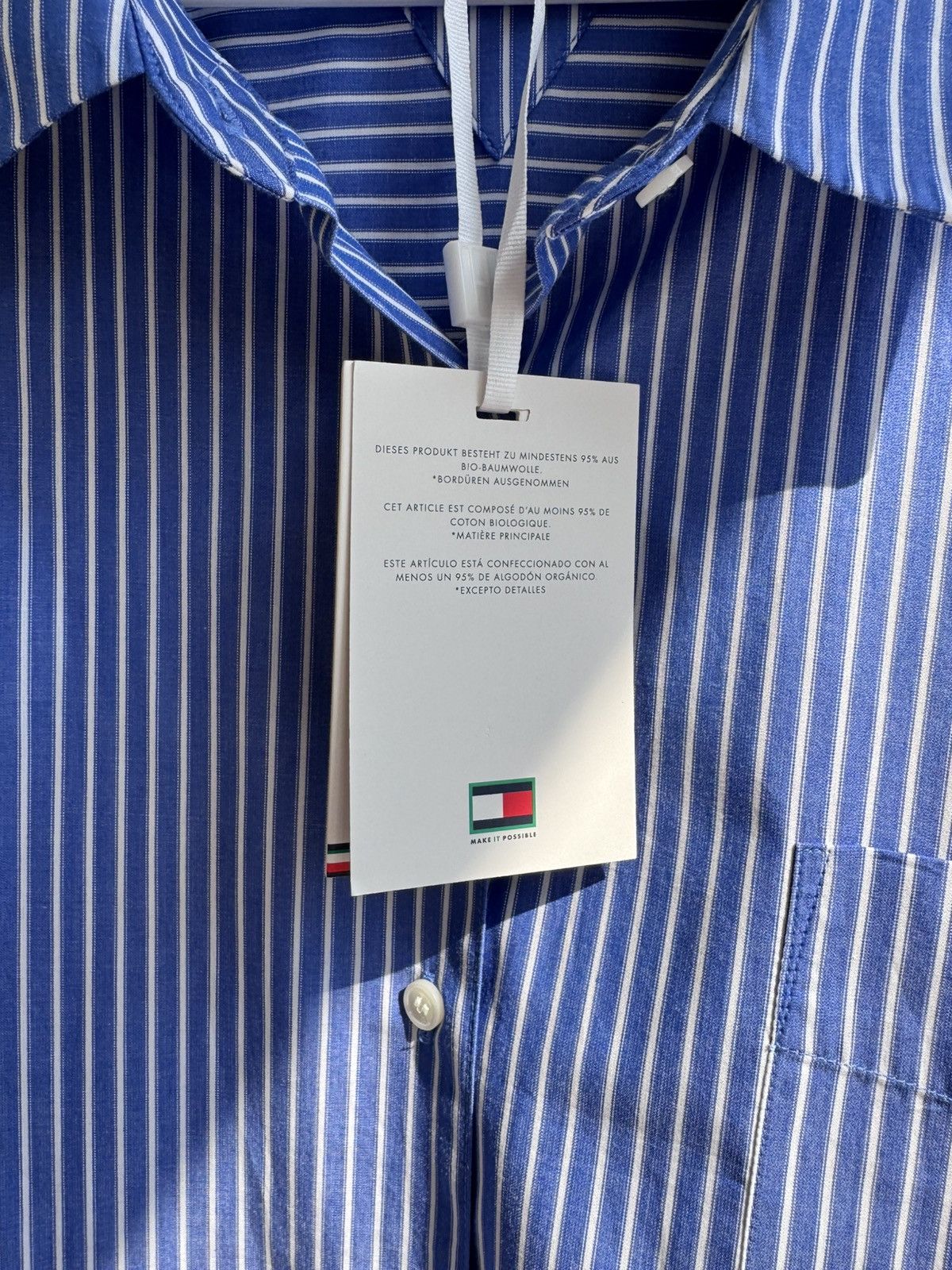 Tommy Hilfiger NEW Tommy Hilfiger Striped Button Up Shirt Size US XXL / EU 58 / 5 - 6 Thumbnail