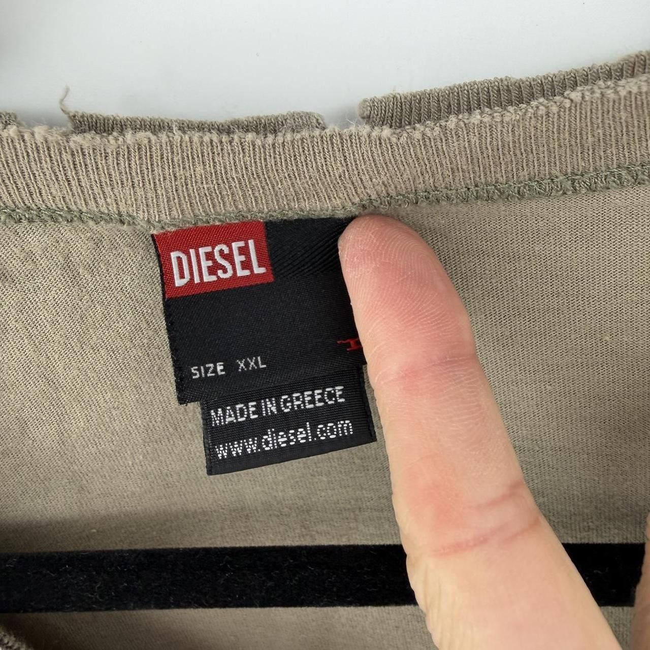 Diesel VTG Diesel Distressed Long Sleeve Shirt XXL Grunge Y2K Rare Size US XXL / EU 58 / 5 - 2 Thumbnail