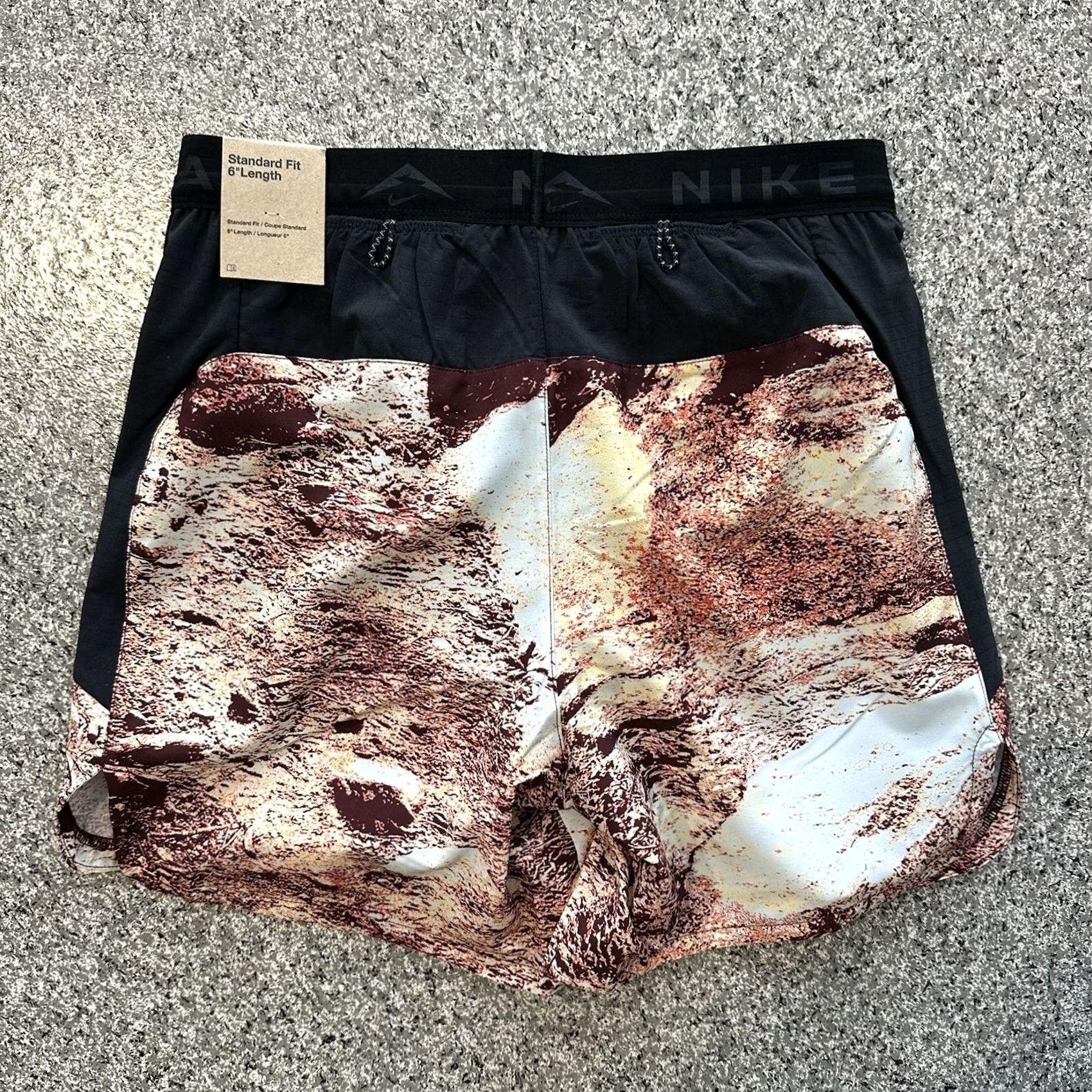 Nike Nike Trail Shorts Running 6” Mens S Brown Dri Fit Lined HV2162-133 AOP Outdoor Size US 29 - 6 Thumbnail