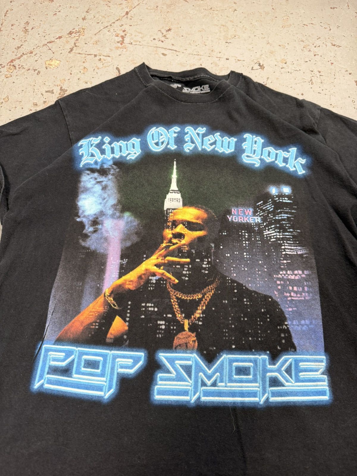 Band Tees OG Popsmoke Woo king of New York Tee Size US L / EU 52-54 / 3 - 4 Thumbnail