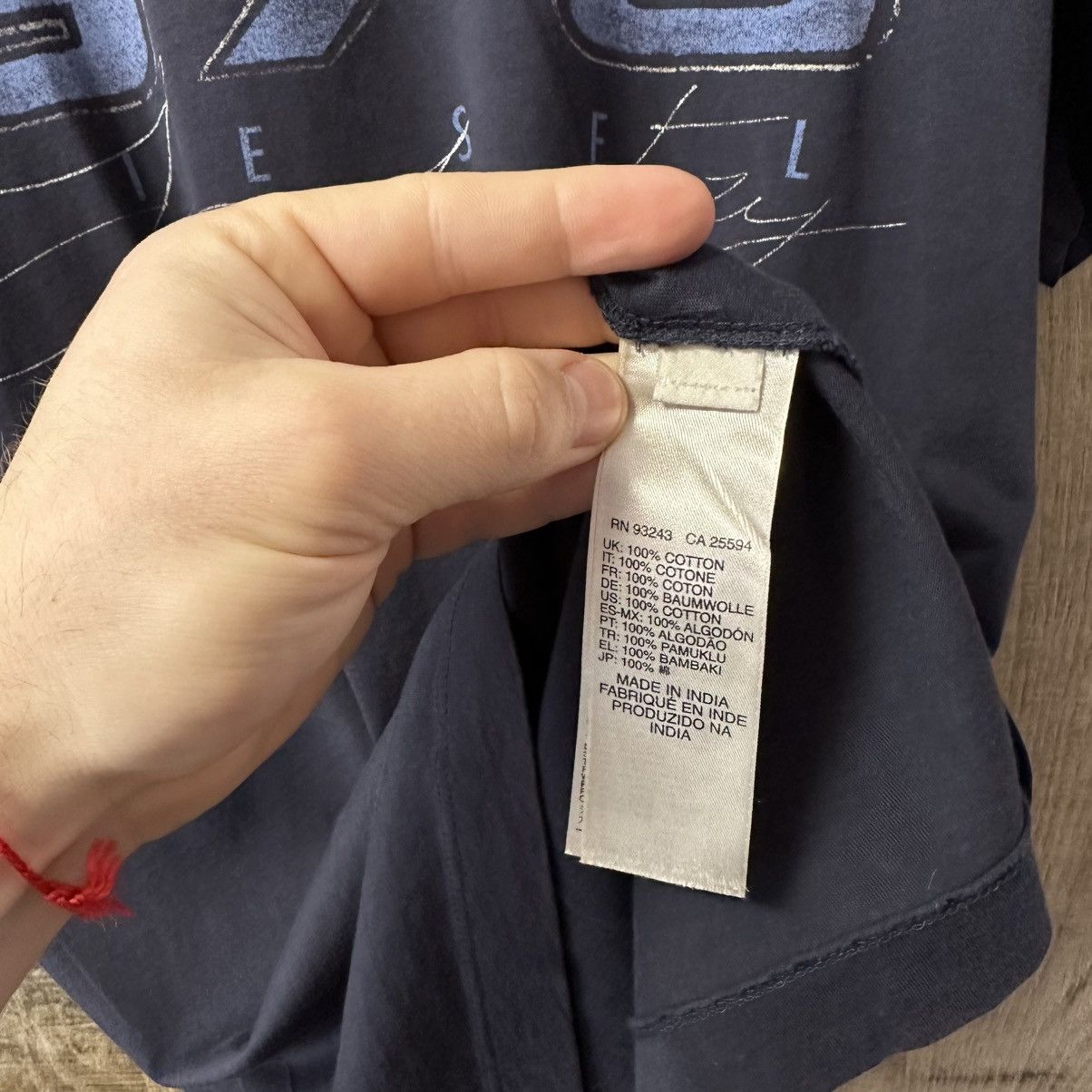 Balenciaga × Diesel × Japanese Brand Vintage Japanese Style Diesel T-shirts Big Logo Indigo Blue Size US L / EU 52-54 / 3 - 7 Thumbnail
