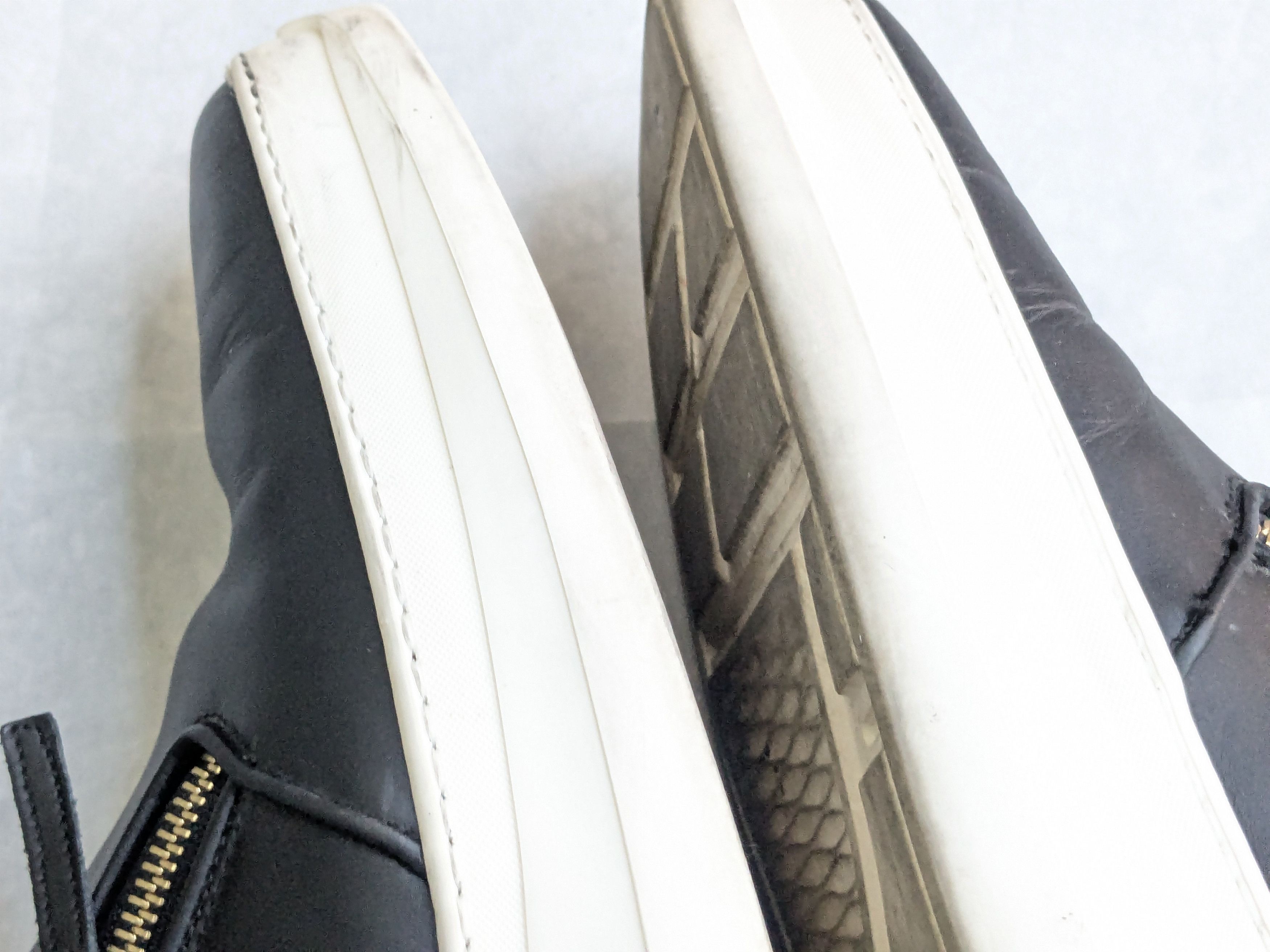 Giuseppe Zanotti Giuseppe Zanotti Sneakers Black White Gold Zip 12 45 Size US 12 / EU 45 - 10 Thumbnail