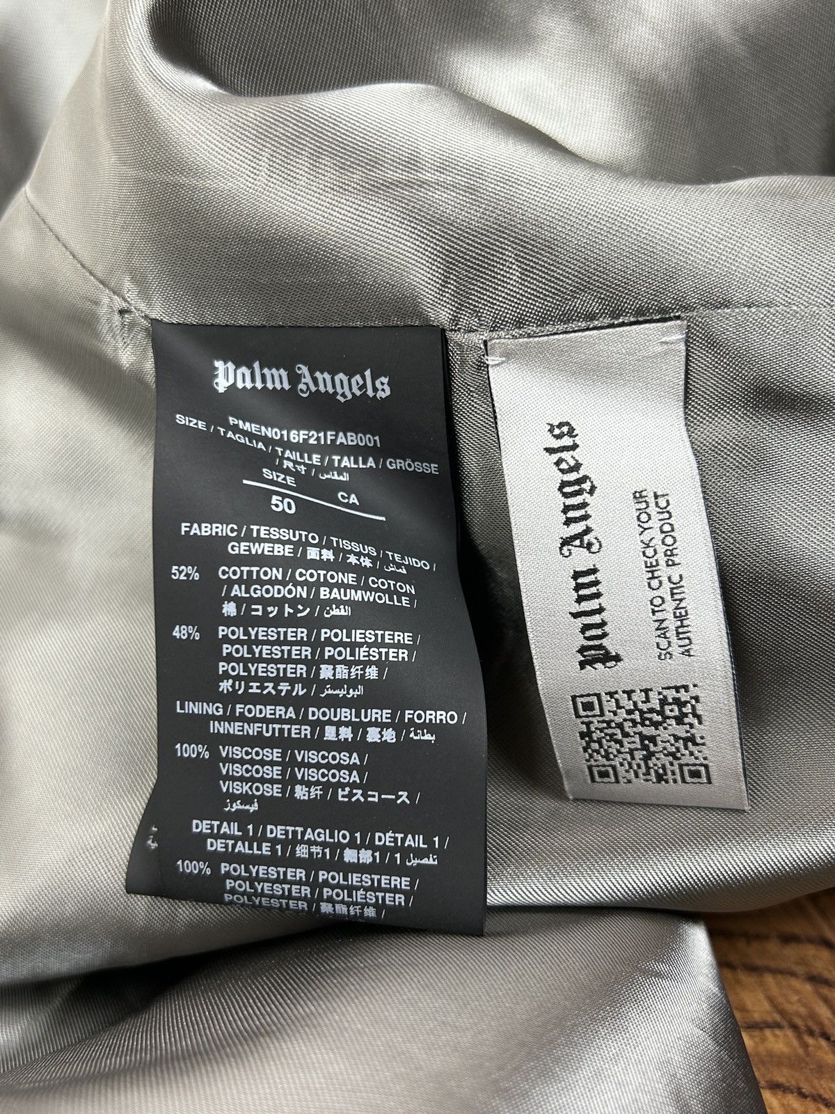 Palm Angels Palm Angels Milano Single Breasted Side Stripe Blazer Size US L / EU 52-54 / 3 - 11 Thumbnail