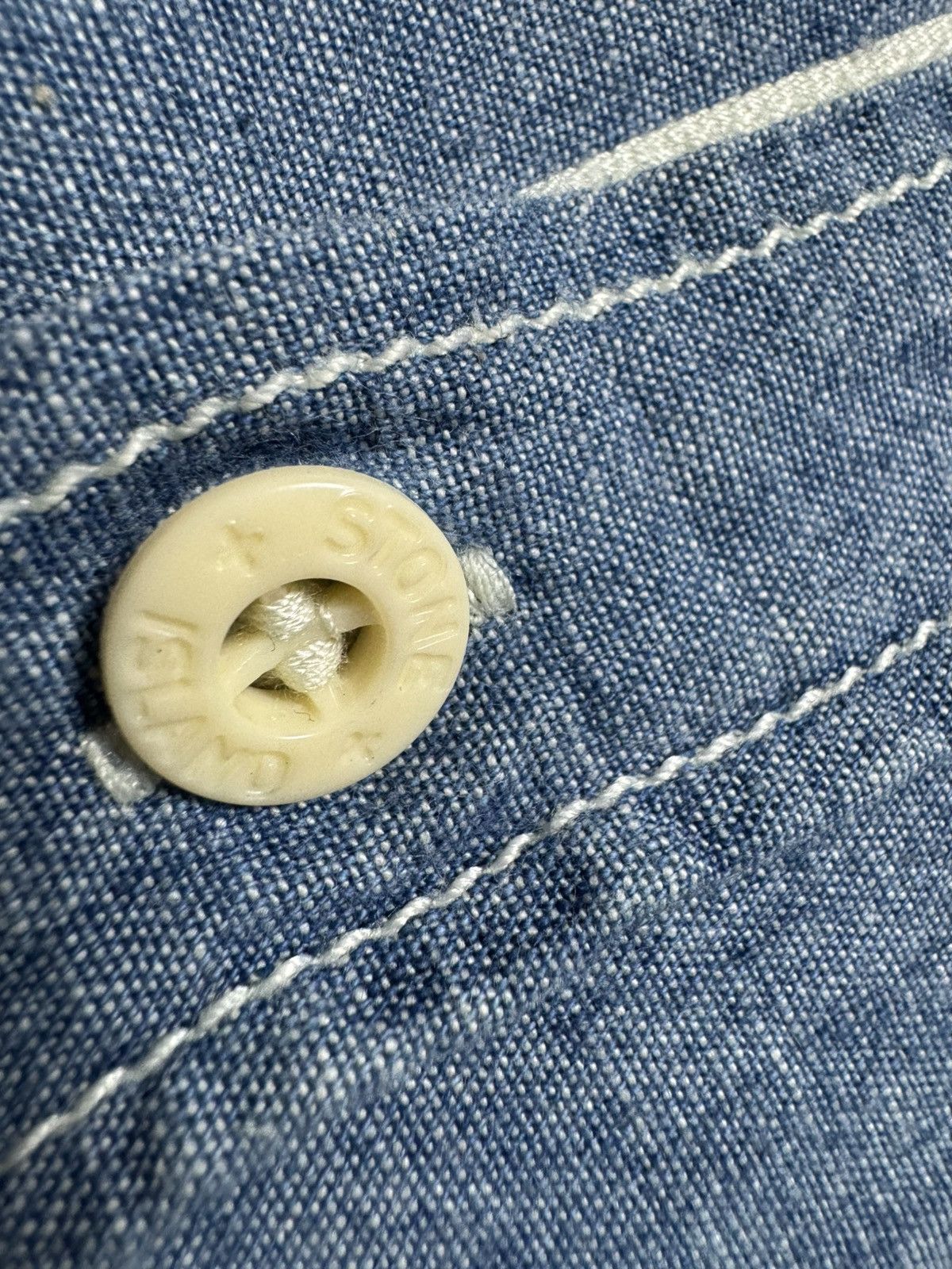 Stone Island Stone Island Luxury Button Up Shirt Patch Size XL Size US XL / EU 56 / 4 - 8 Thumbnail