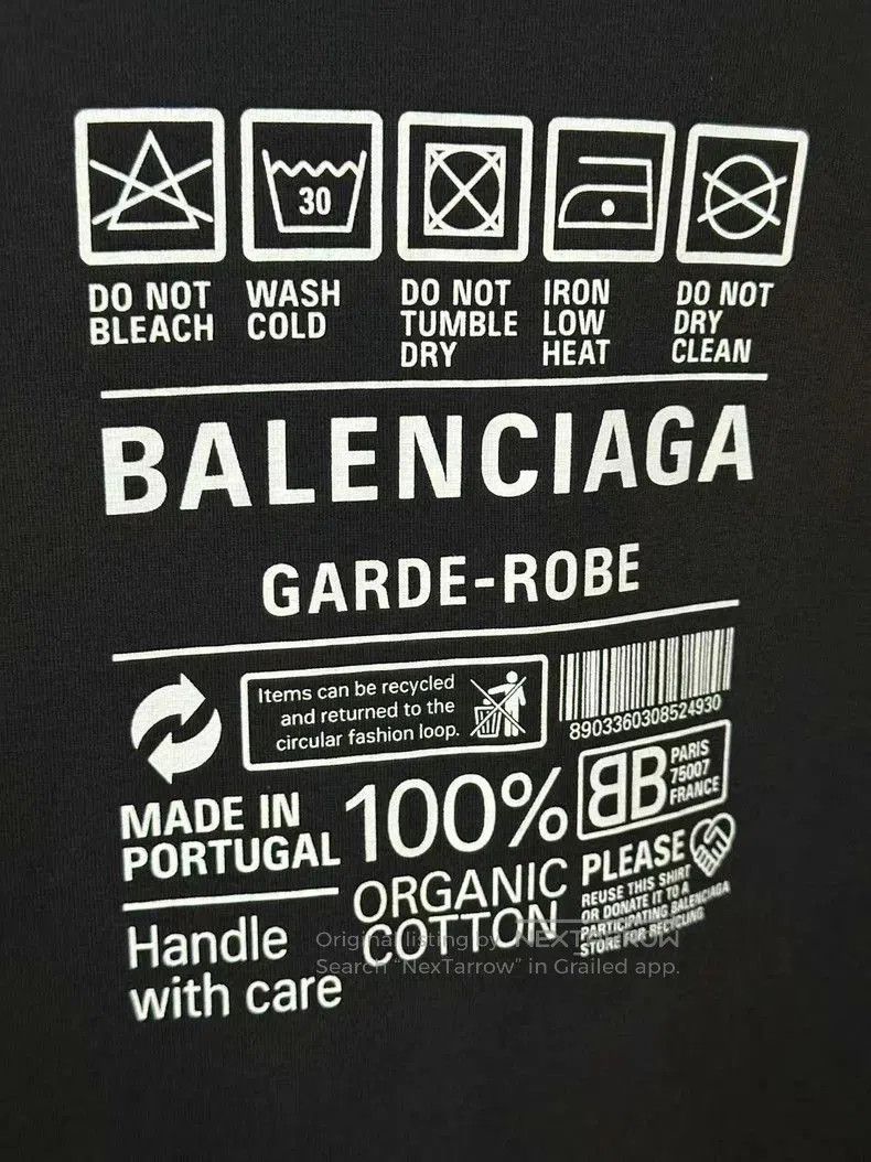 Other Balenciaga Back Logo Black T-shirt. Size US M / EU 48-50 / 2 - 3 Thumbnail