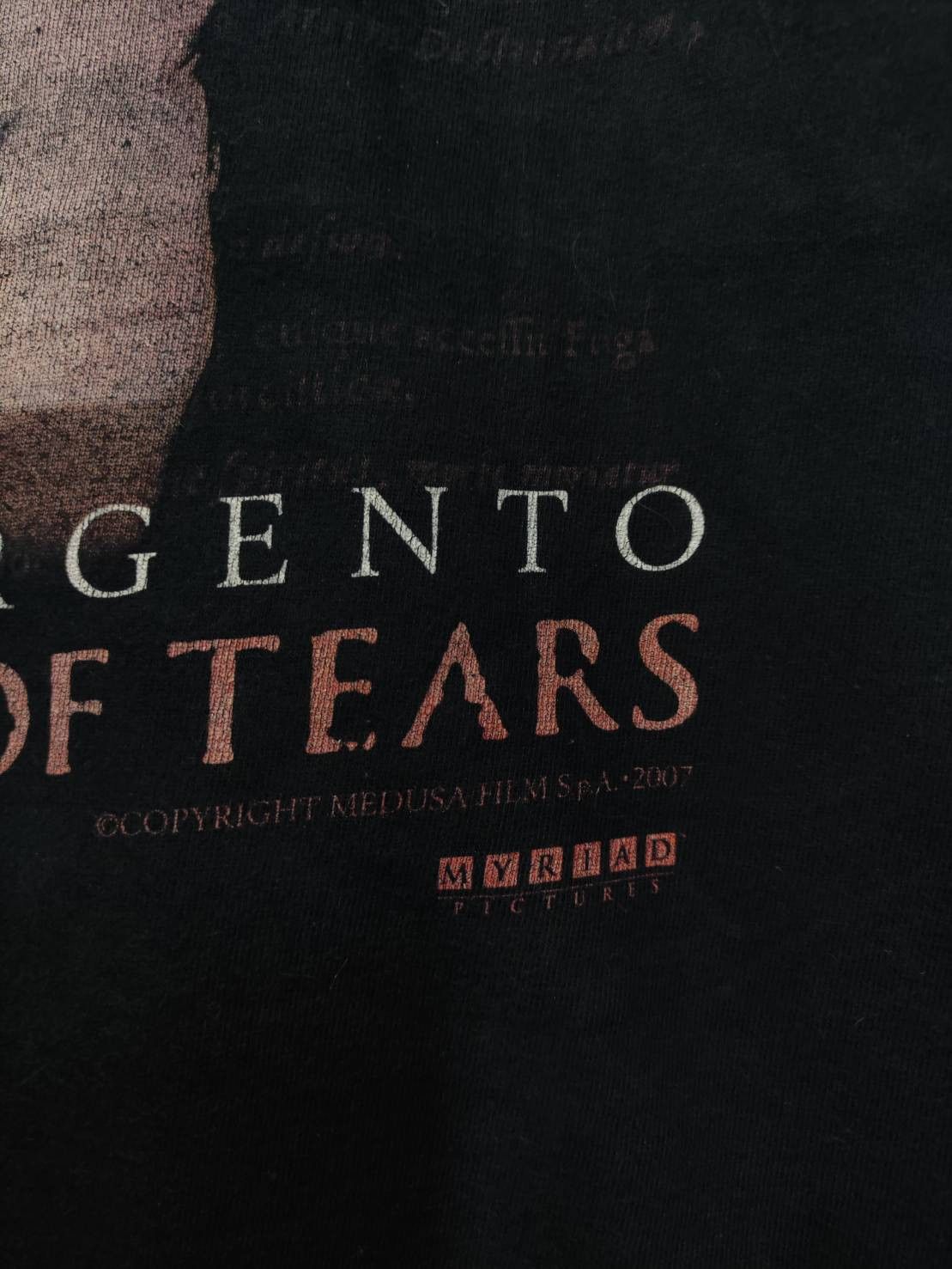 Vintage Rare! Vtg 00's Dario Argento " Mother of Tears " Movie Promo Size US L / EU 52-54 / 3 - 4 Thumbnail