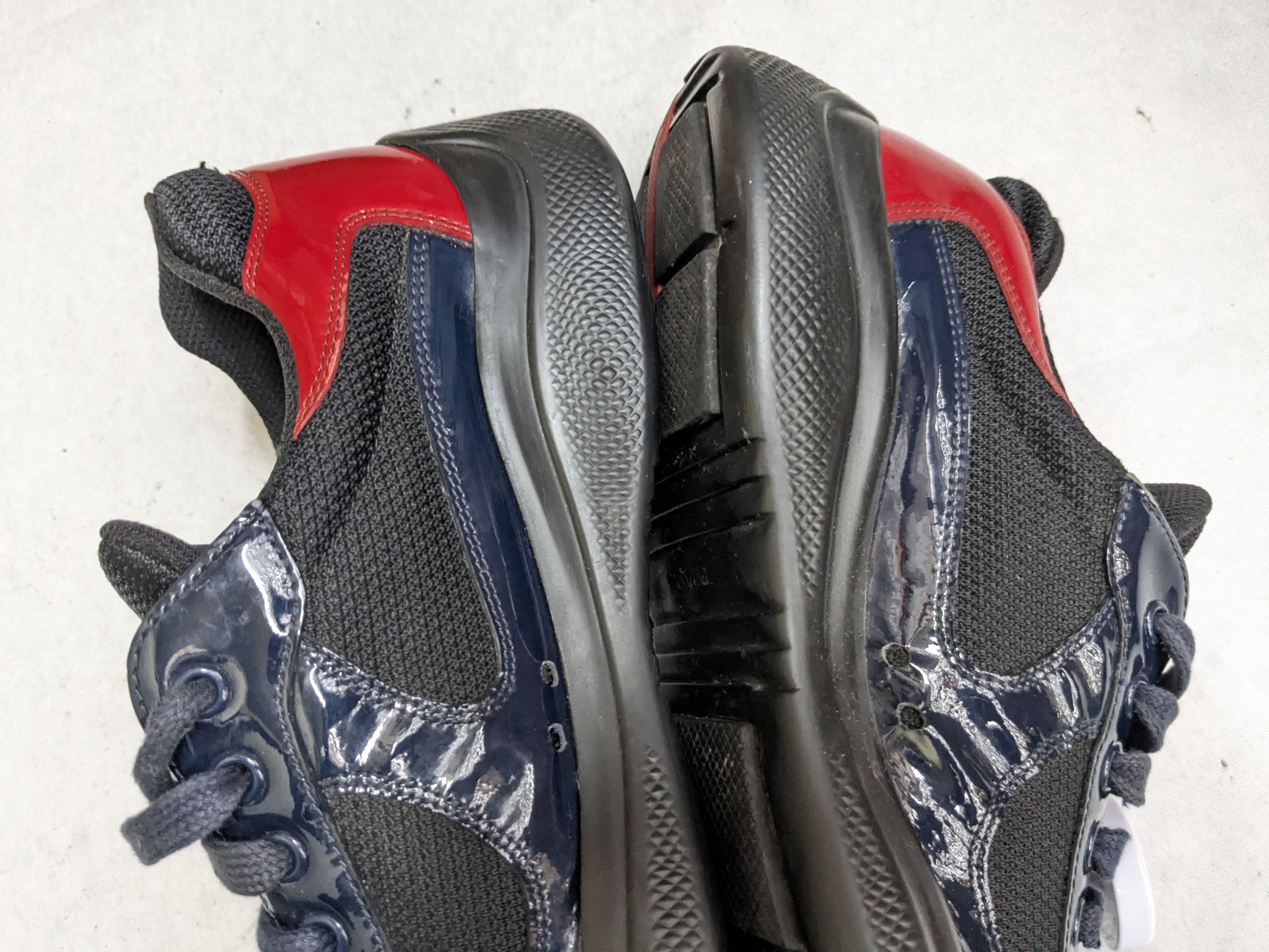 Prada Prada America's Cup Sneakers Navy Blue Patent Leather 9.5 Size US 9.5 / EU 42-43 - 10 Thumbnail
