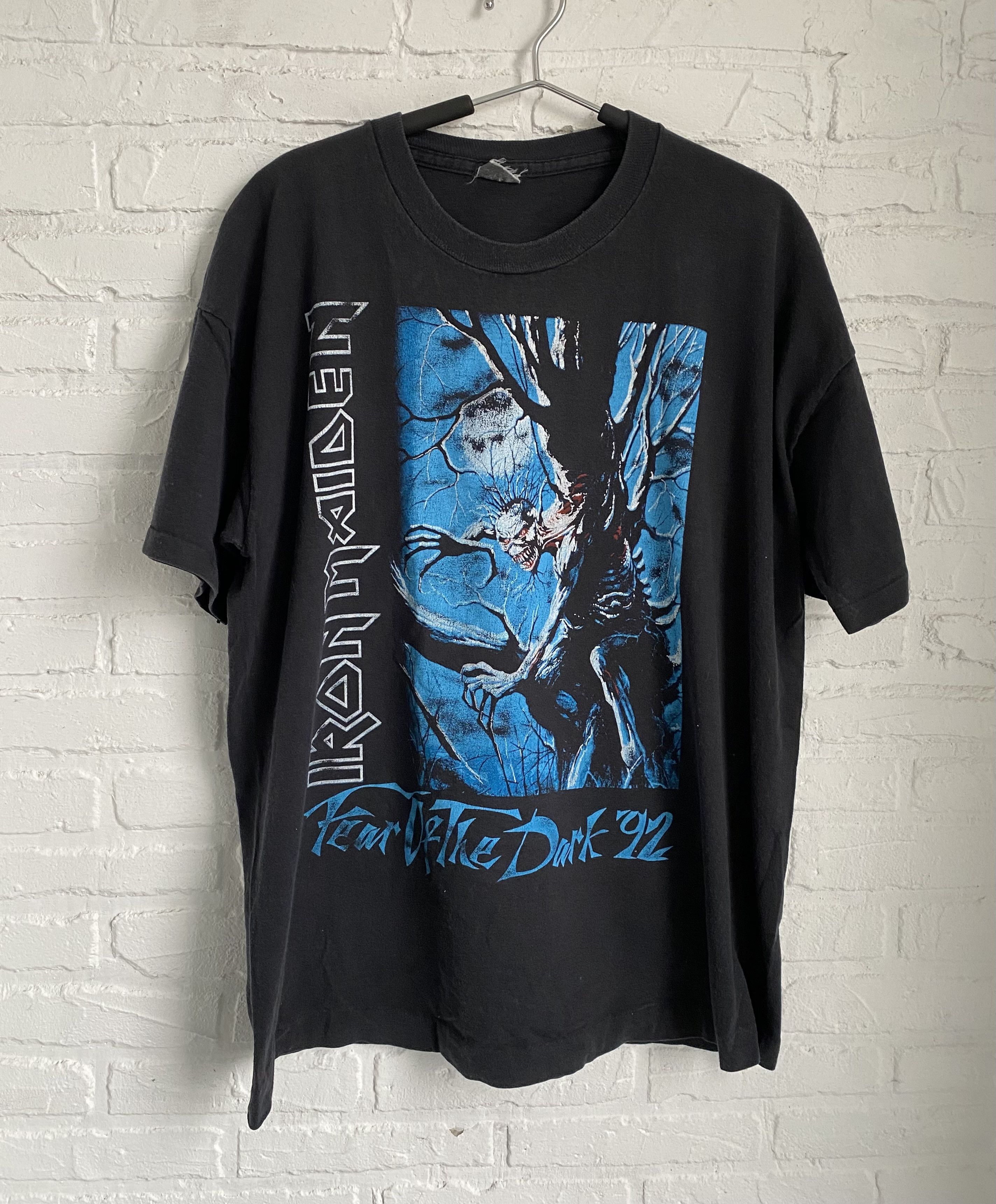 Iron Maiden Camiseta Rock IRON MAIDEN - - Camisetas Con Bandas Fear Of The  Dark, image size:2847x3441