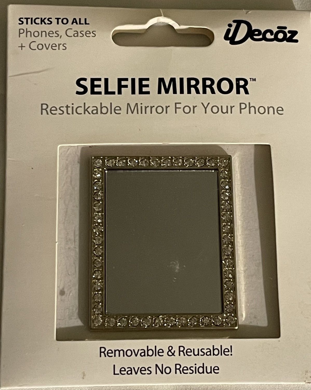 Other Cell Phone Mirror Square with cubic zirconia crystals Size ONE SIZE - 3 Thumbnail