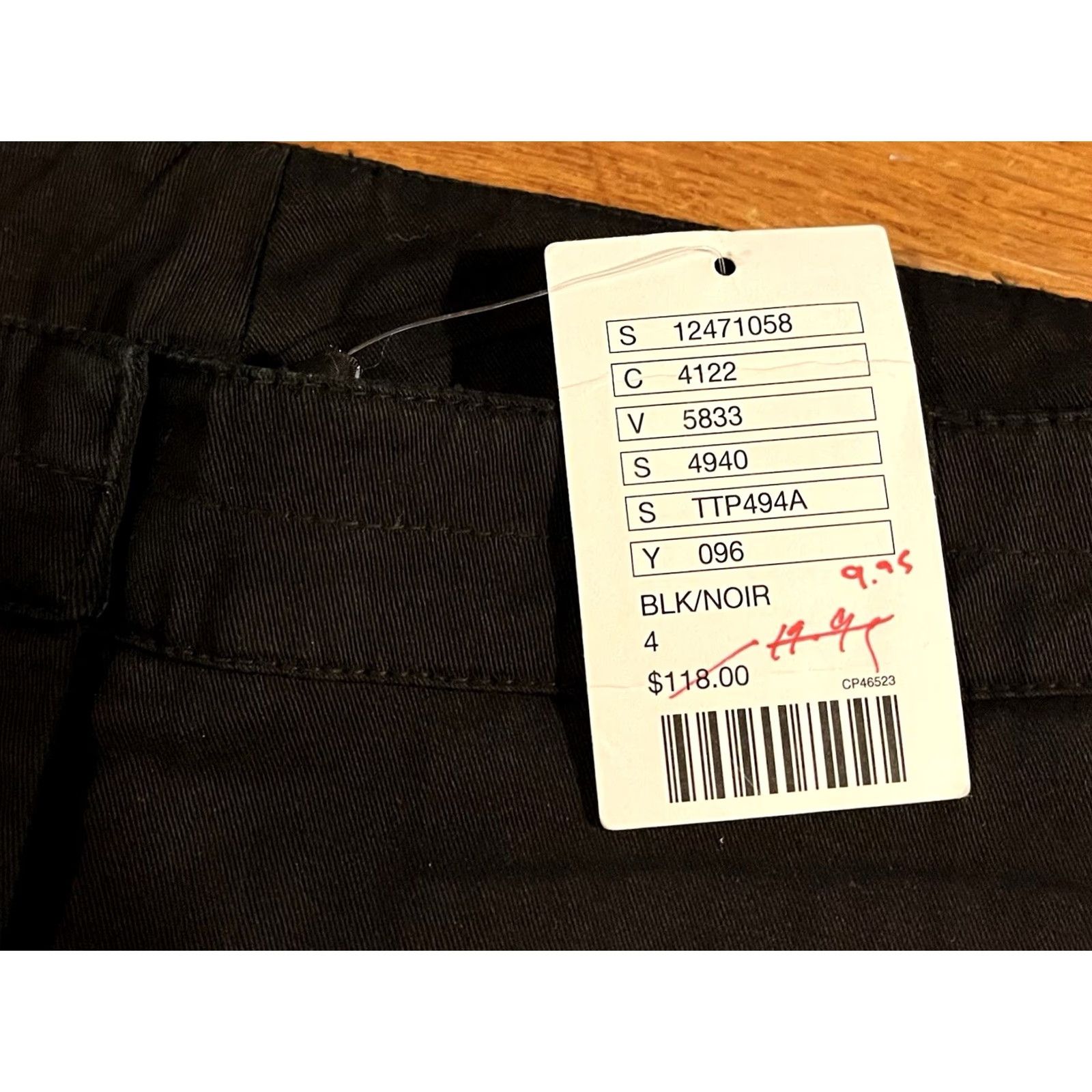 Anthropologie Anthropologie Poleci Gaucho Cropped Pants Women’s 4 Black Wide-Leg Pants Size 27" / US 4 / IT 40 - 5 Thumbnail