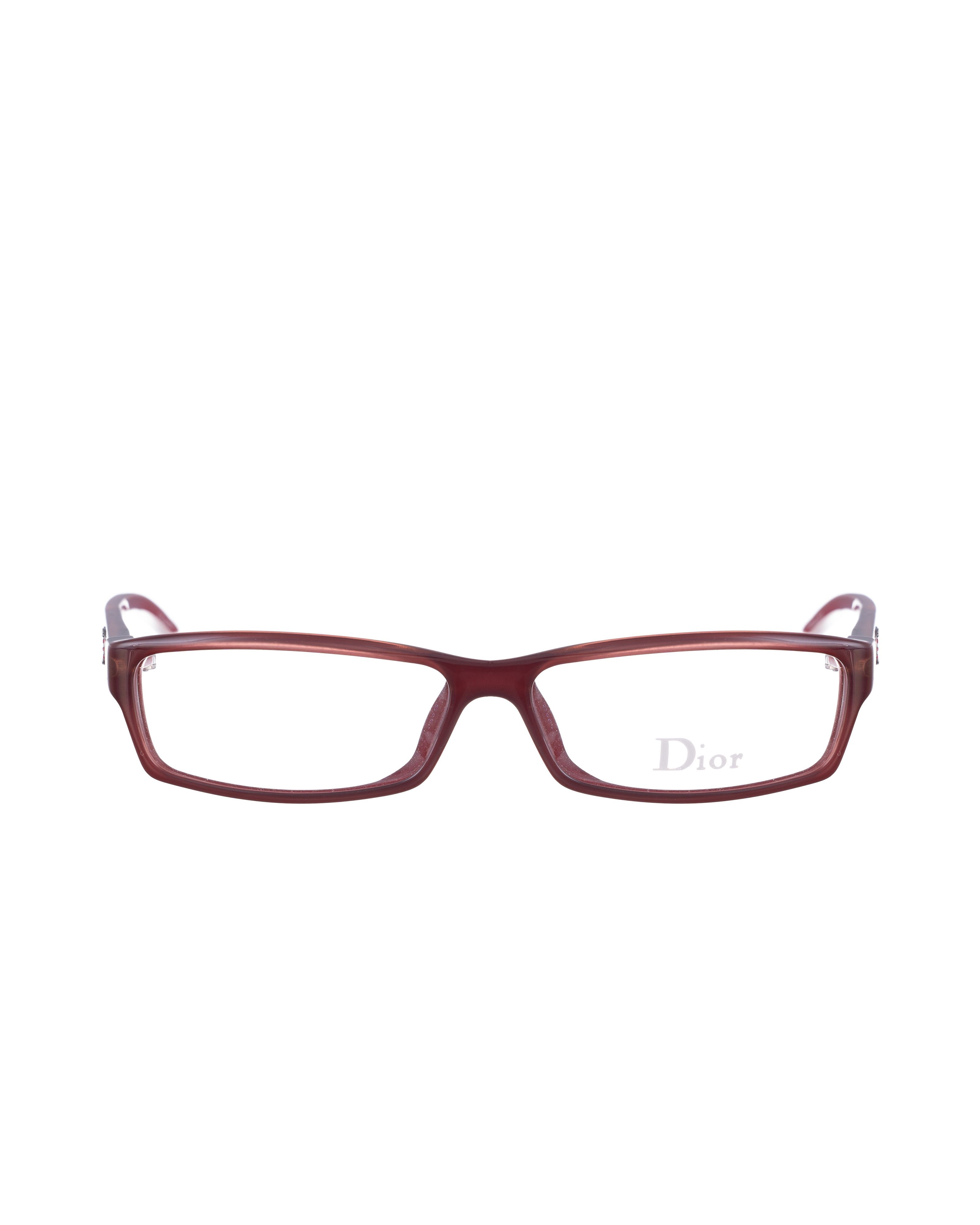 Dior Dior 00s Thin Burgundy Glasses with Logo Size ONE SIZE - 1 Thumbnail
