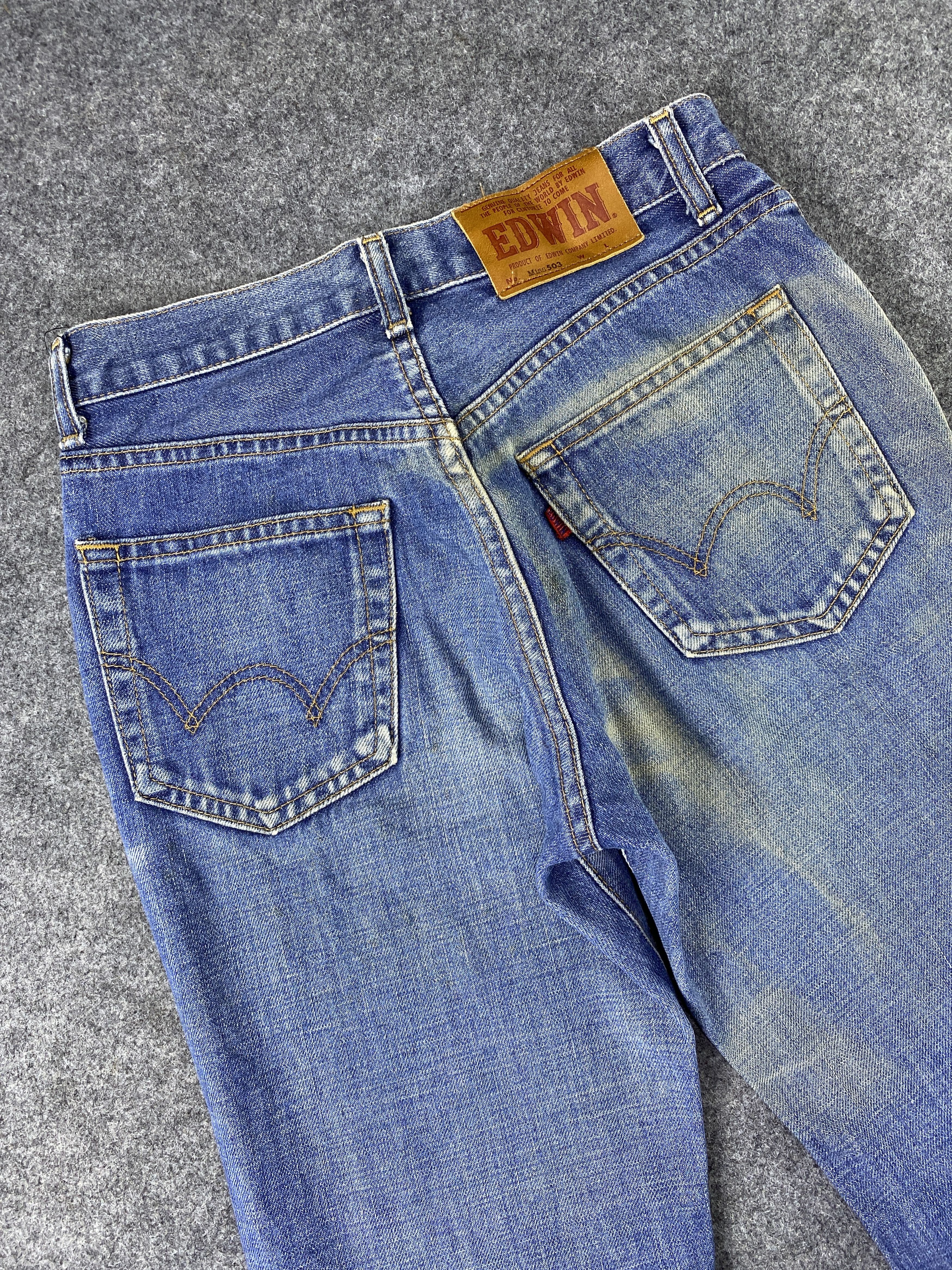 Edwin Edwin Miss 503 Blue Wash Jeans - J1118 Size US 26 / EU 42 - 6 Thumbnail