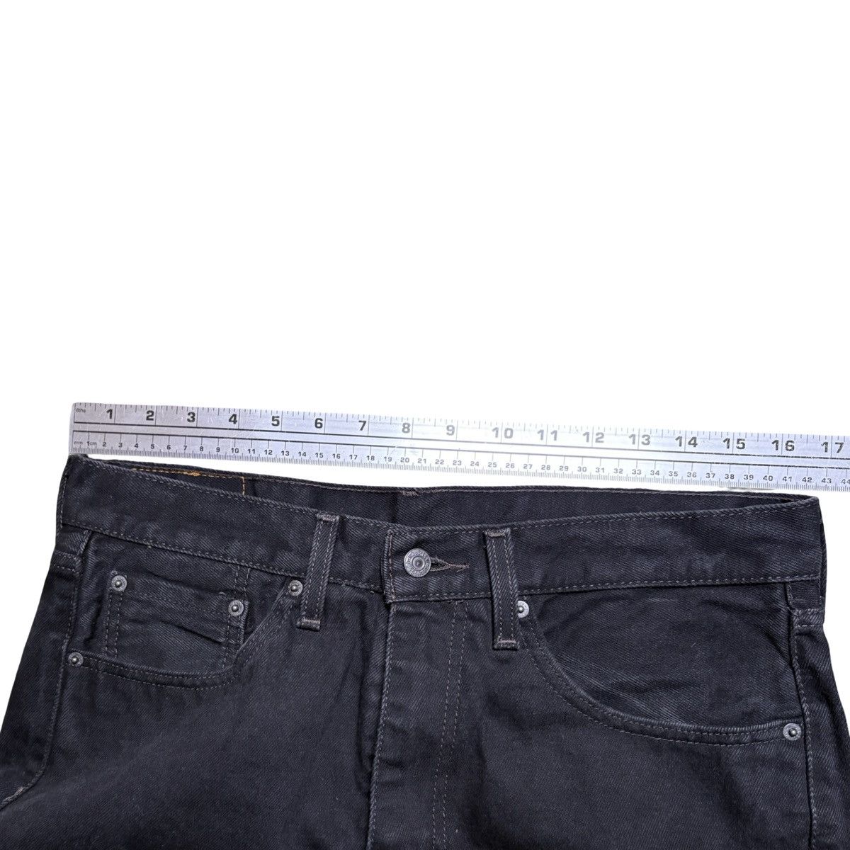 Levi's Vintage Y2K Levi's 505 Jeans Men's 33 Black Straight Denim Size US 33 - 5 Thumbnail