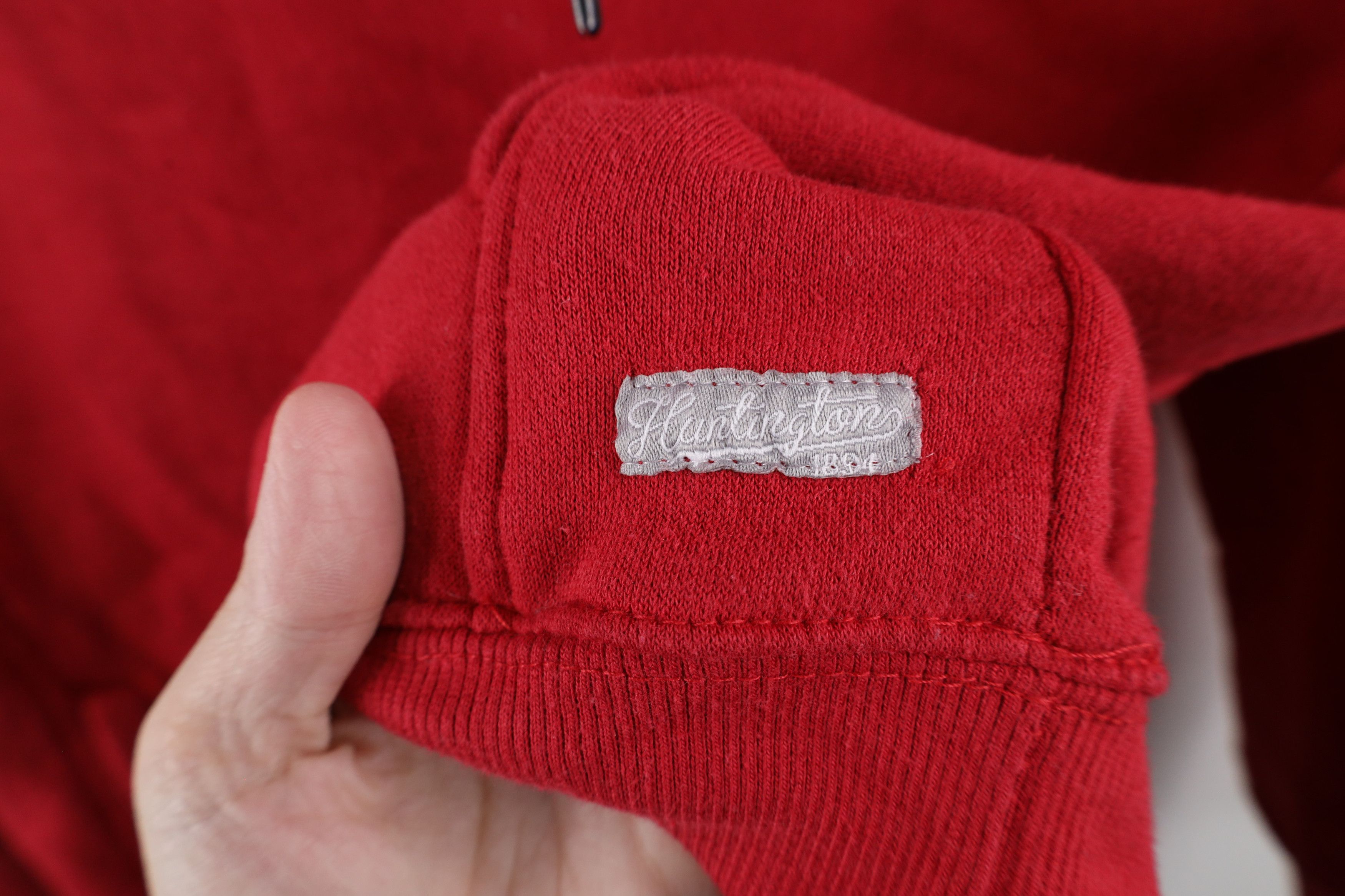 Vintage Vintage Streetwear Organic Cotton Hoodie Sweatshirt Red Size US L / EU 52-54 / 3 - 4 Thumbnail