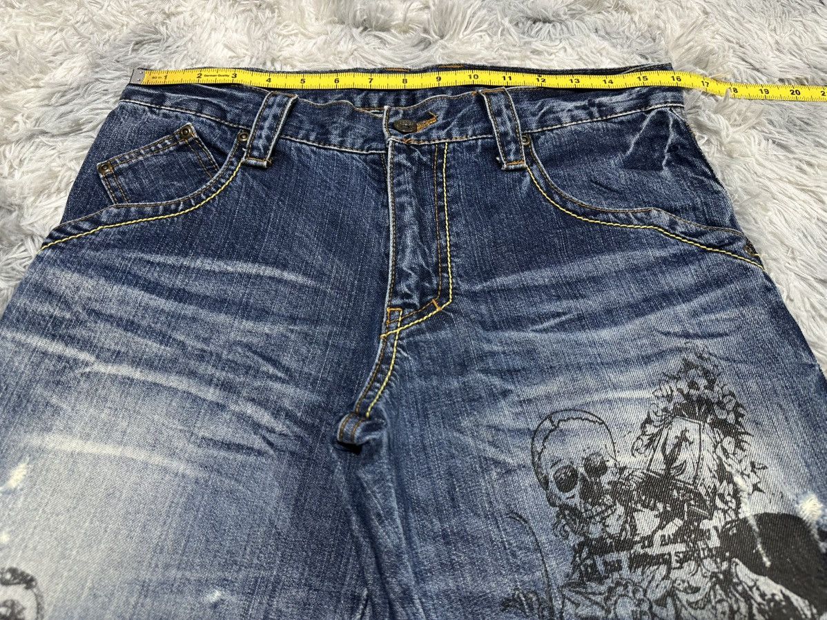 semanticdesign 🔥Ss09 Semantic Design Poem Skull Cross Flared Denim Size US 32 / EU 48 - 19 Thumbnail