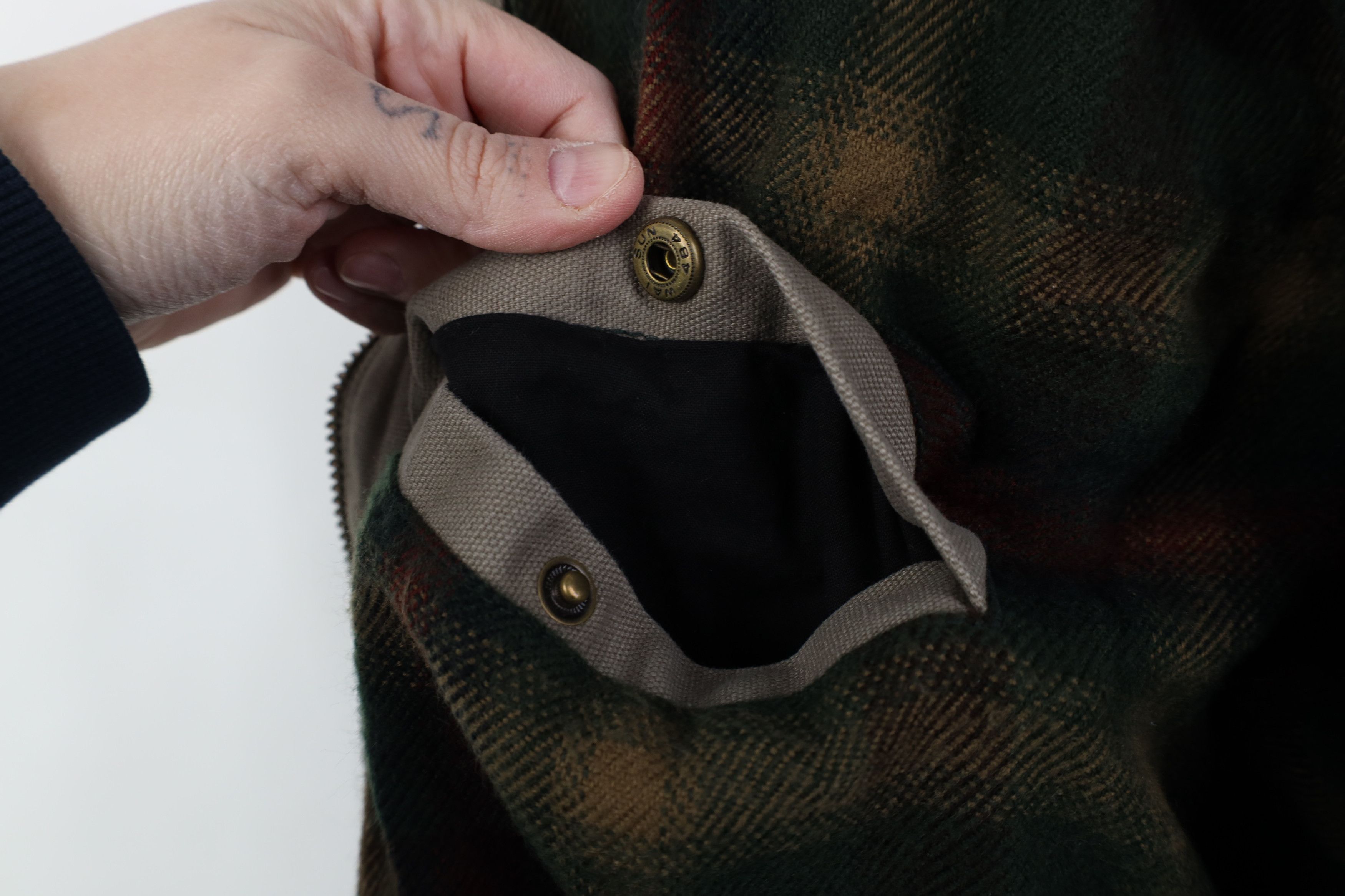 Vintage Deadstock Vintage 90s Corn Blanket Lined Canvas Chore Jacket Size US XXL / EU 58 / 5 - 11 Thumbnail