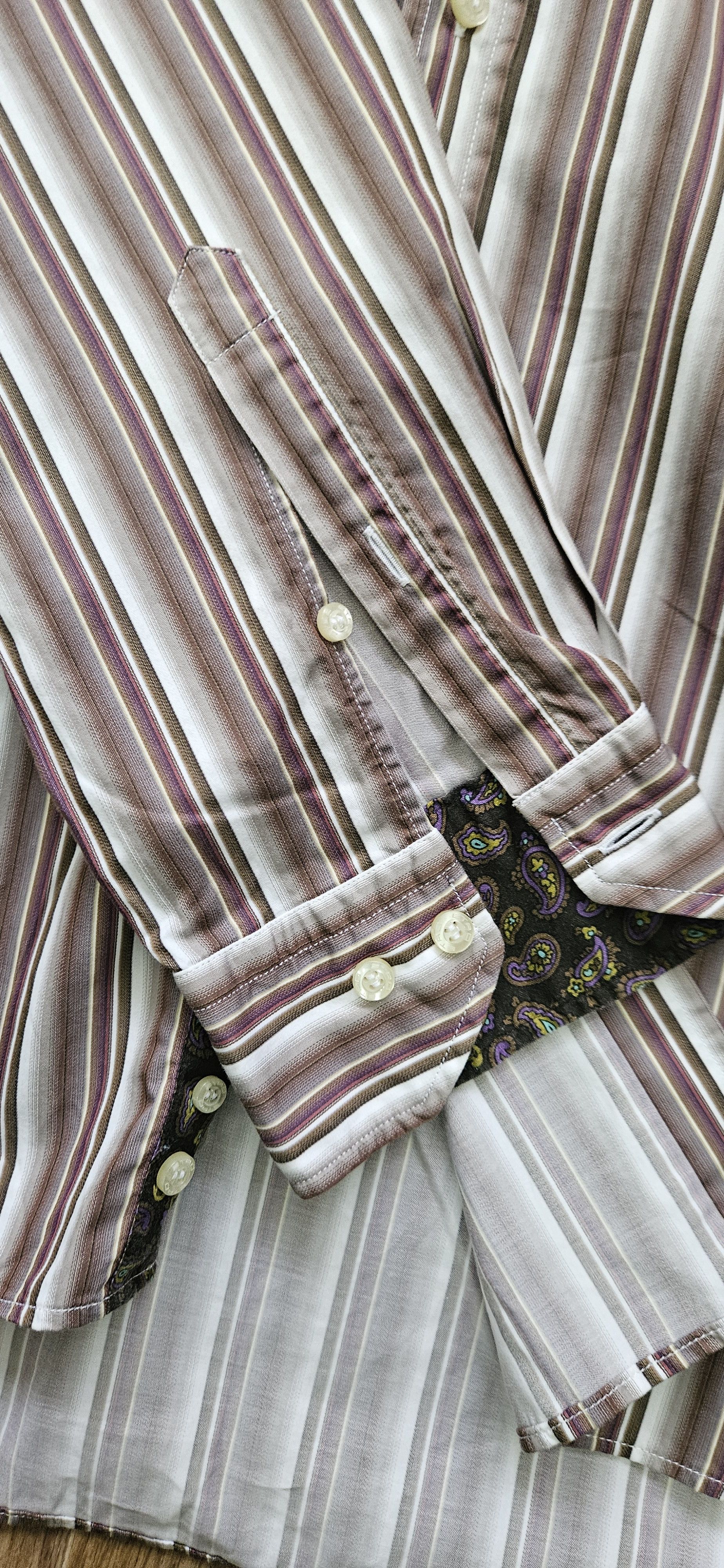 Etro Etro Milano Mens Button Down Dress Shirt Size 40 Long Size US XXS / EU 40 - 8 Thumbnail