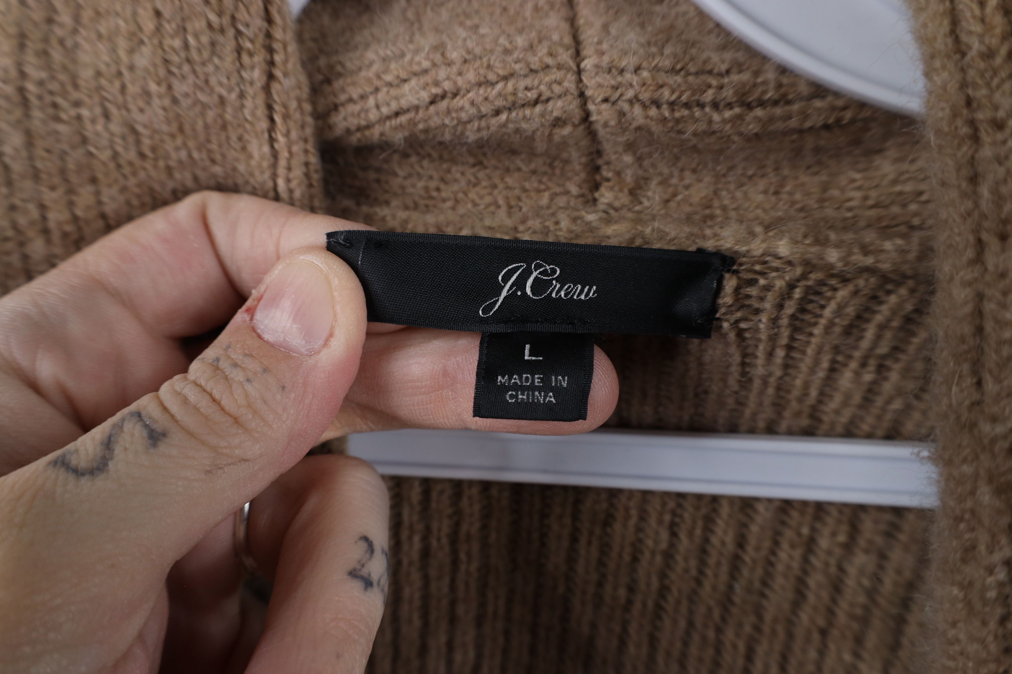 J.Crew × Vintage J Crew Wool Knit Double Breasted Cardigan Sweater Jacket Size L / US 10 / IT 46 - 9 Thumbnail