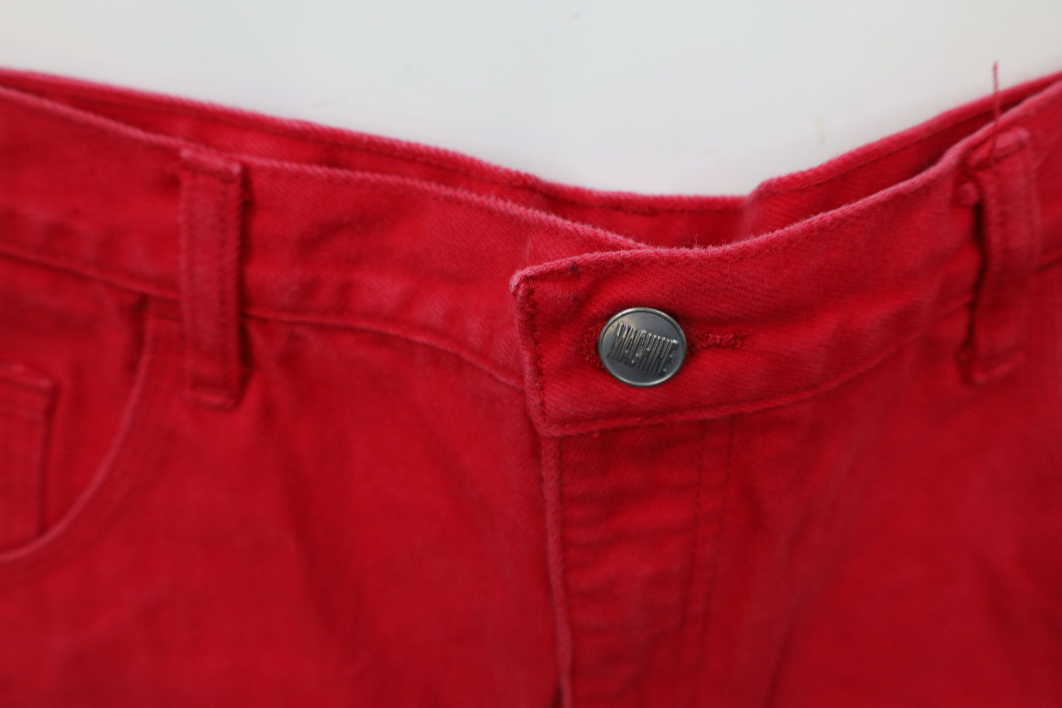 Vintage Vintage 90s Toy Machine Skateboard Denim Jean Shorts Red Size US 40 / EU 56 - 7 Thumbnail