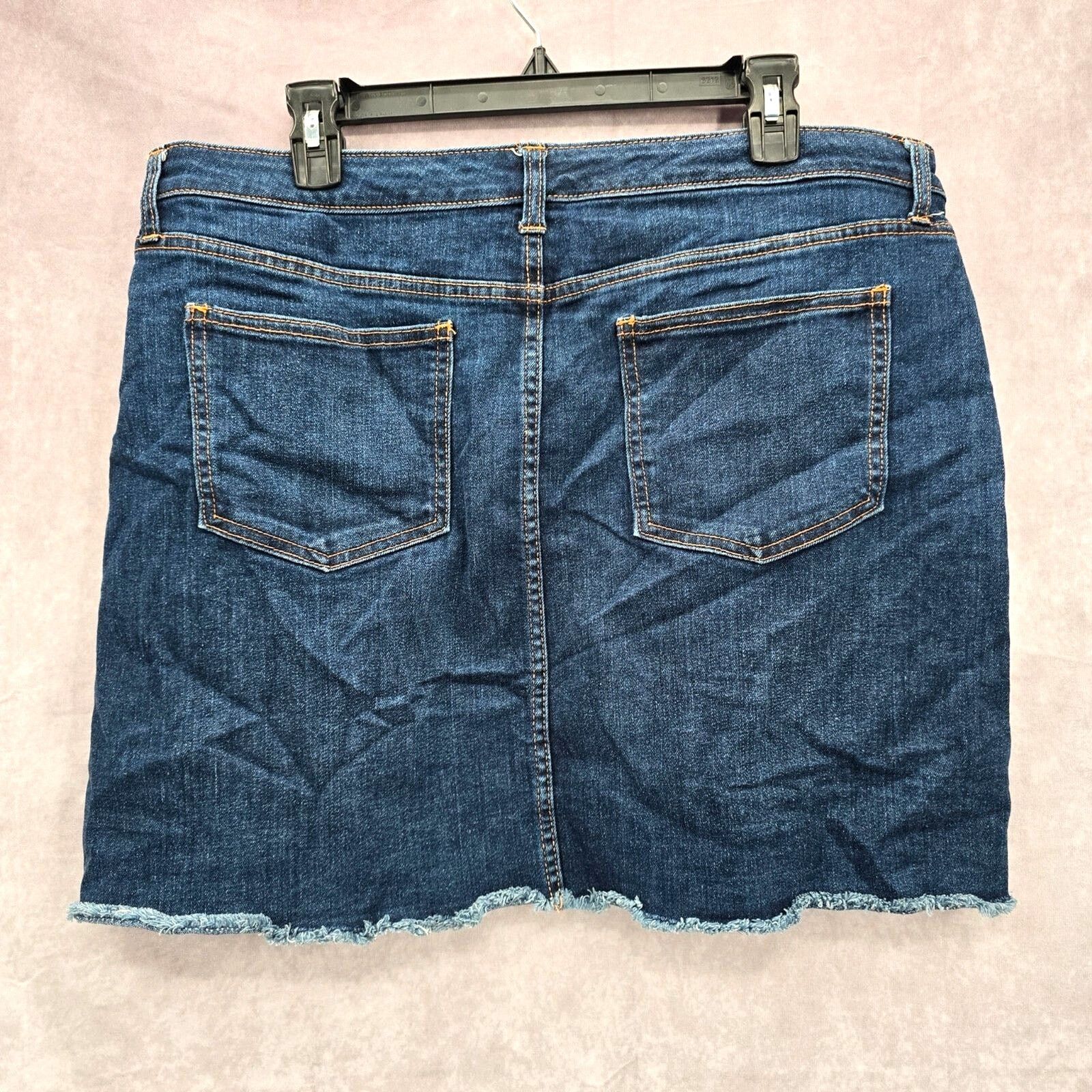 Other Universal Thread Blue Denim Jeans Cotton Skirt Western 16/33 Size 38" / US 16 / IT 52 - 2 Thumbnail