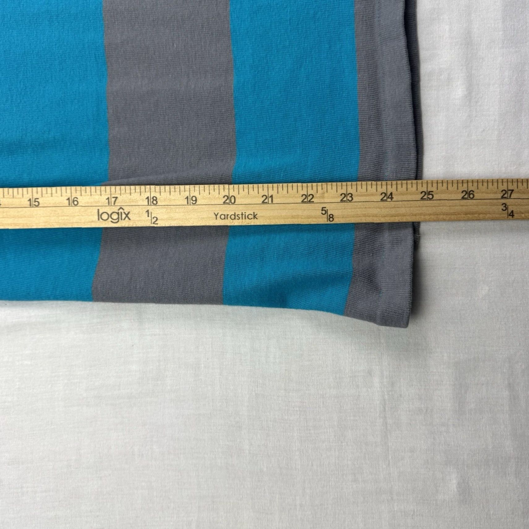 Vintage VINTAGE Electric Avenue Polo Shirt Adult M Striped Blue 80s Collar Long Sleeve 100% Cotton Mens Size US M / EU 48-50 / 2 - 6 Thumbnail