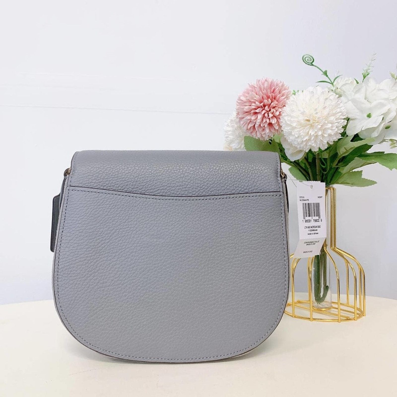 Coach Coach CF316 Morgan Saddle Bag IN Granite Size ONE SIZE - 3 Thumbnail