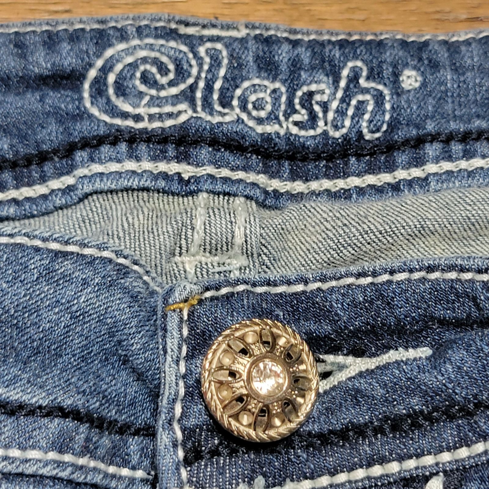 Other Clash Premium Denim Straight Jeans - Size 13 Size 32" / US 10 / IT 46 - 7 Thumbnail