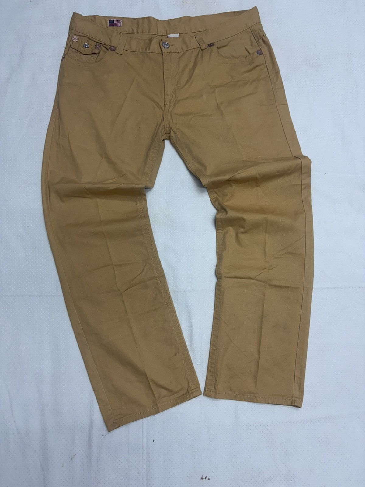 True Religion True Religion Joey Super T Khaki Denim Pants - Made in USA Size US 42 / EU 58 - 4 Thumbnail