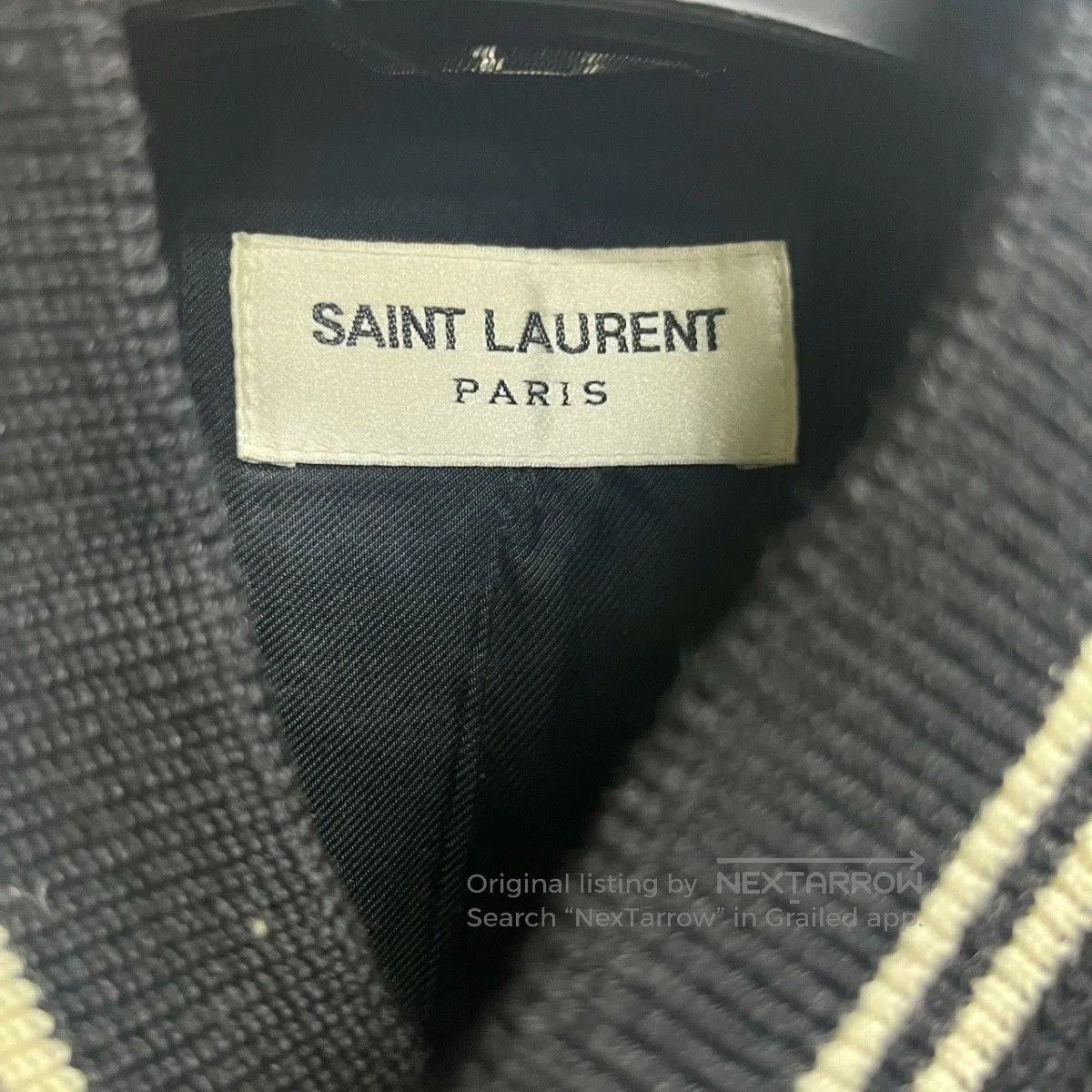 Saint Laurent Paris Saint Laurent Black Varsity Jacket. Size US M / EU 48-50 / 2 - 3 Thumbnail