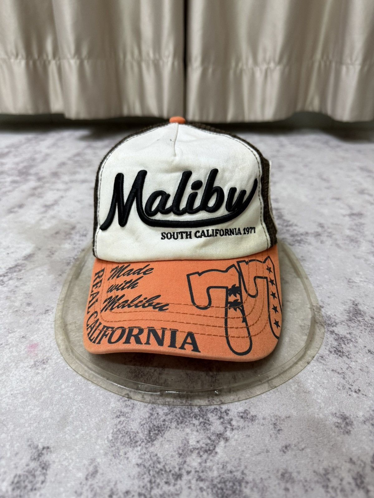 Vintage Malibu California Snapback Adjuastable Trucker Cap Size ONE SIZE - 1 Thumbnail
