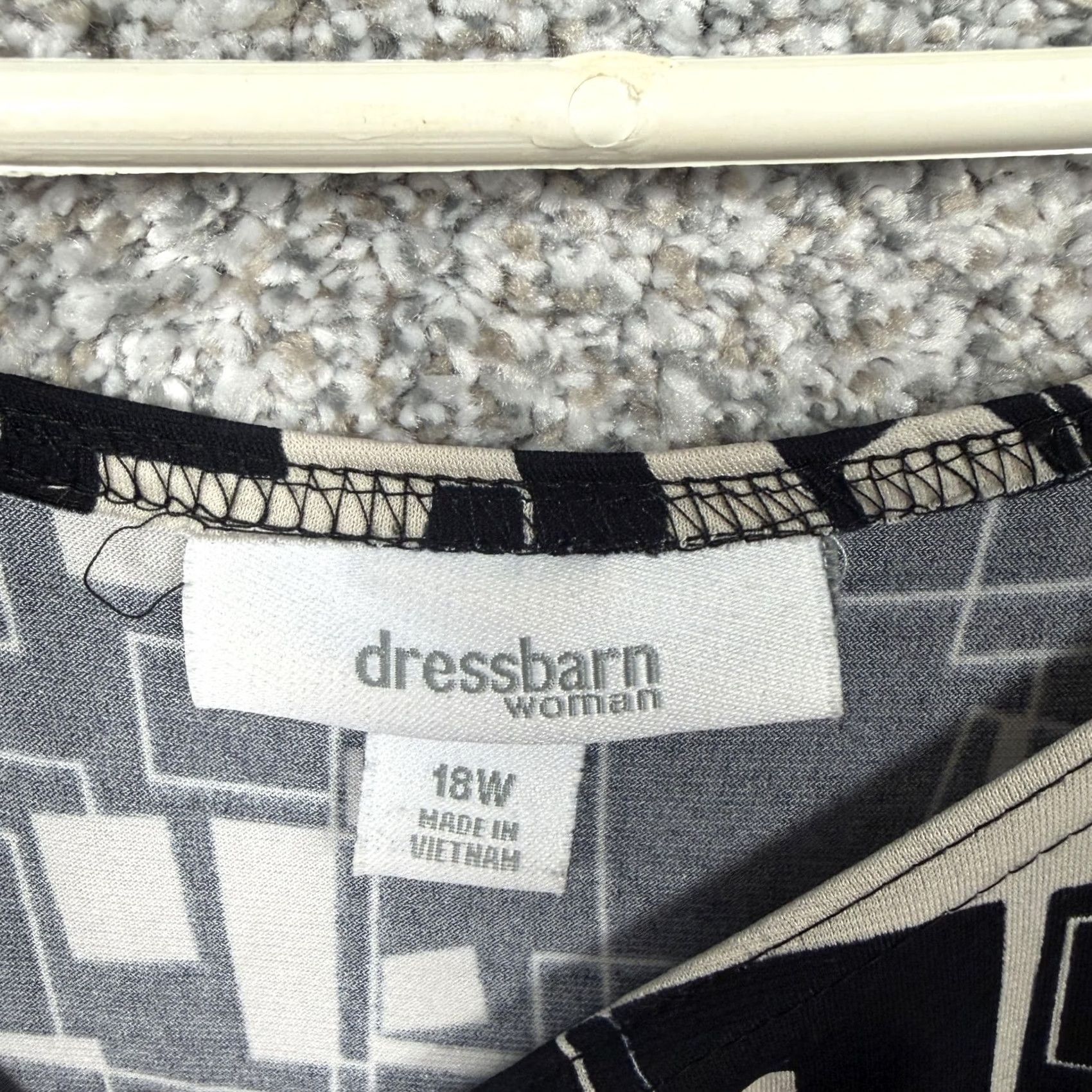 Vintage VINTAGE Dressbarn Jacket Dress 18W Geometric Tank Set Black Office Church Workwear Size XXL / US 16-18 / IT 52-54 - 5 Thumbnail